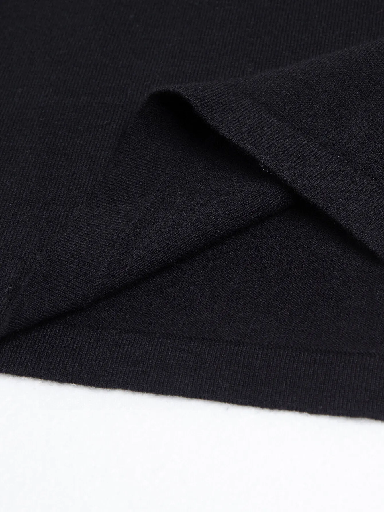 Logo-Embroidered Wool-Blend Knit T-Shirt D11516110 — view 6