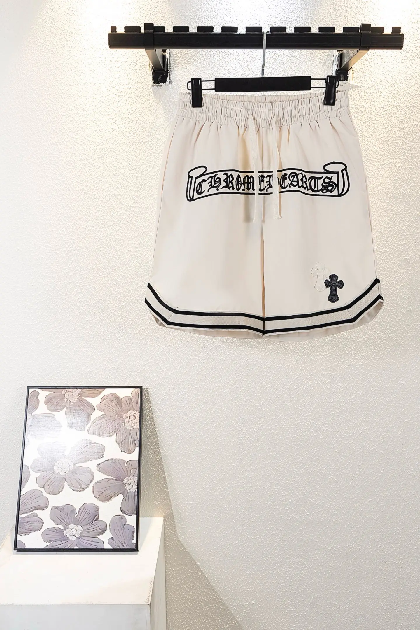 Logo Embroidered Mesh Basketball Shorts D11811123