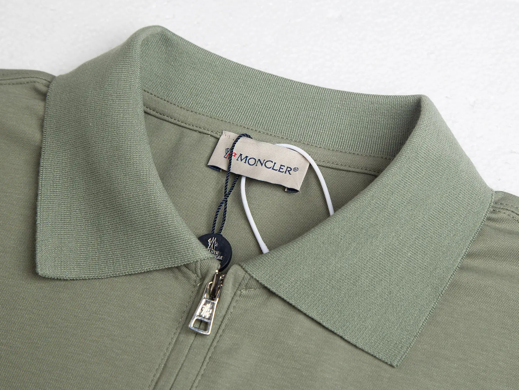 Logo-Appliquéd Cotton-Piqué Half-Zip Polo Shirt D12015915 — view 4