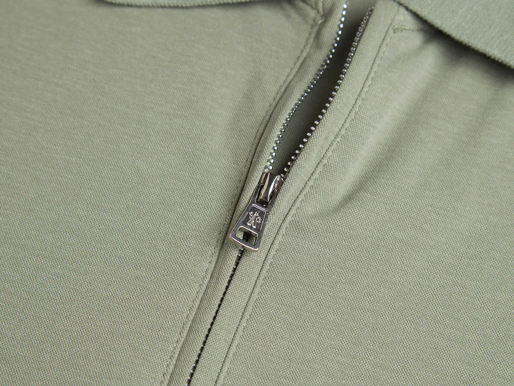 Logo-Appliquéd Cotton-Piqué Half-Zip Polo Shirt D12015915 — view 8