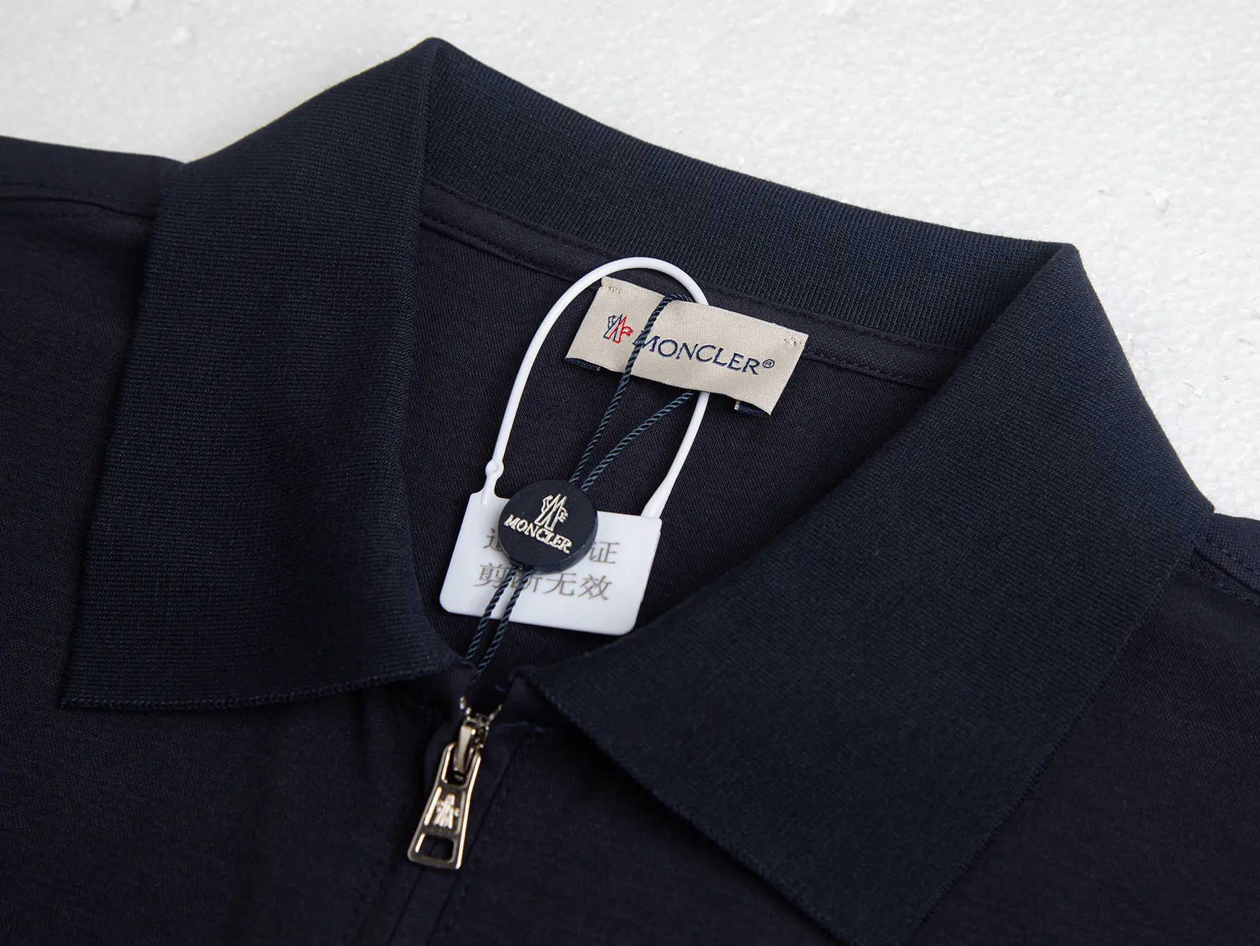 Logo-Embroidered Half-Zip Cotton Polo Shirt D12015830 — view 4