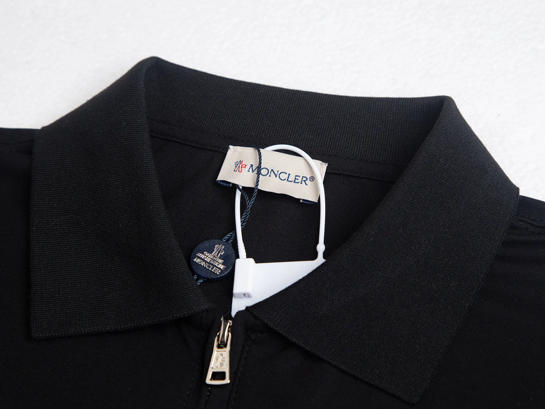 Logo-Embroidered Half-Zip Cotton Polo Shirt D12015829 — view 3