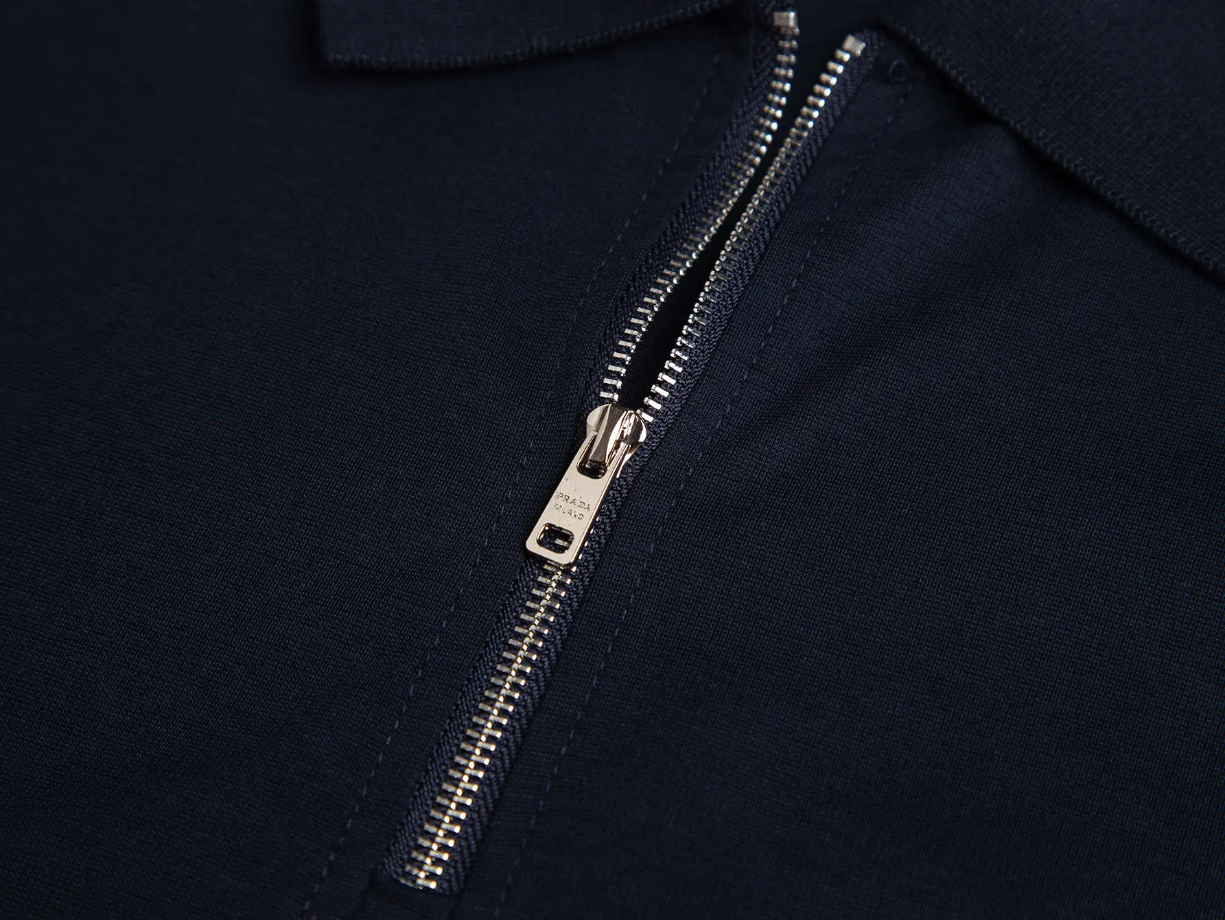 Logo-Plaque Quarter-Zip Polo Shirt D12015918 — view 6