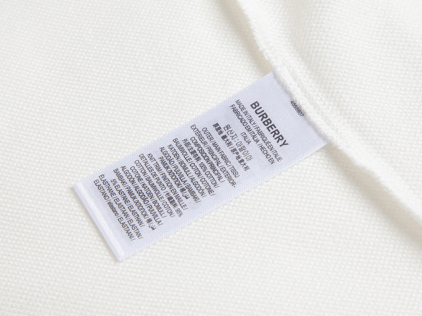 Check-Trim Cotton-Blend Piqué Polo Shirt D12015816 — view 7