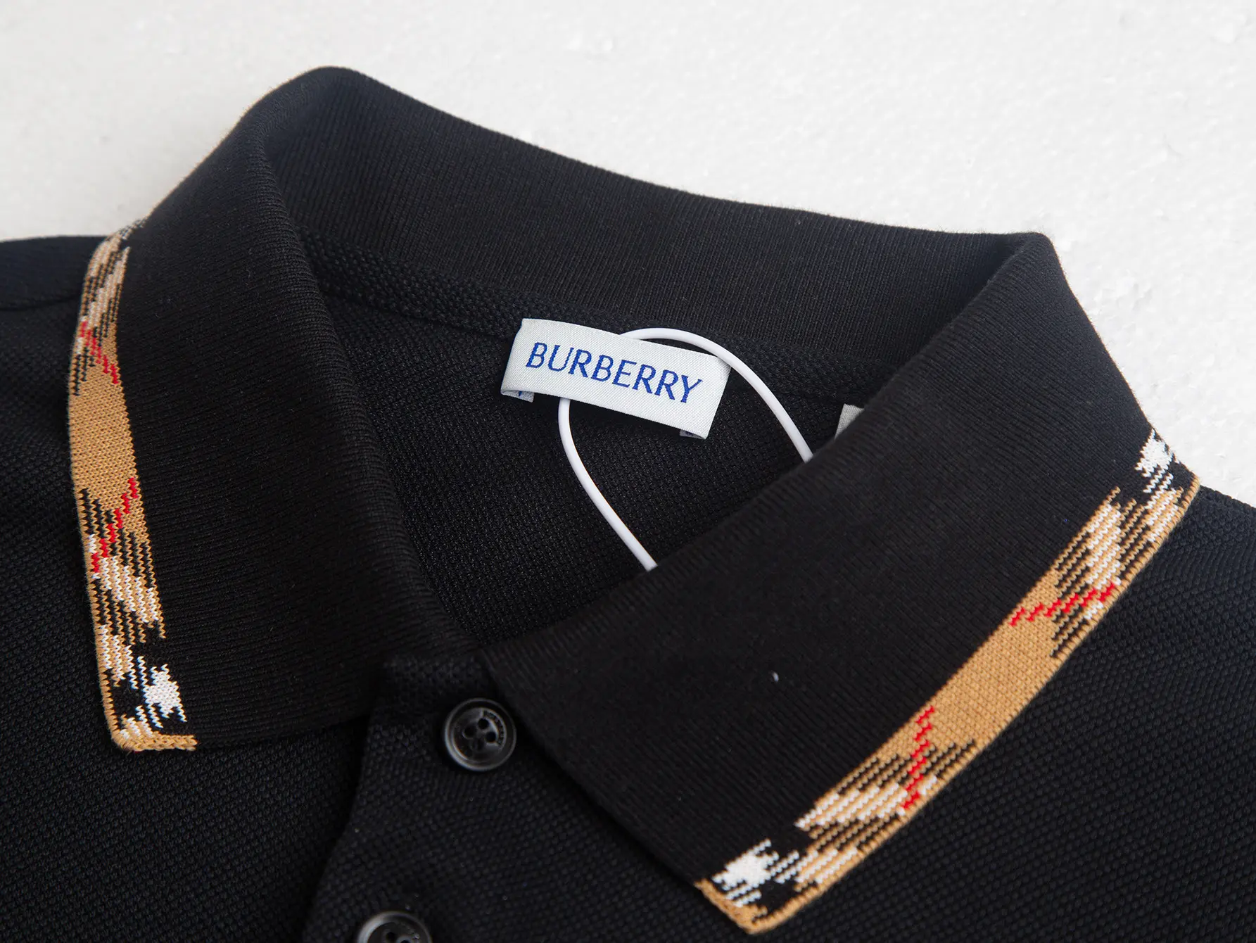 Check-Trim Cotton-Piqué Polo Shirt D12015817 — view 4