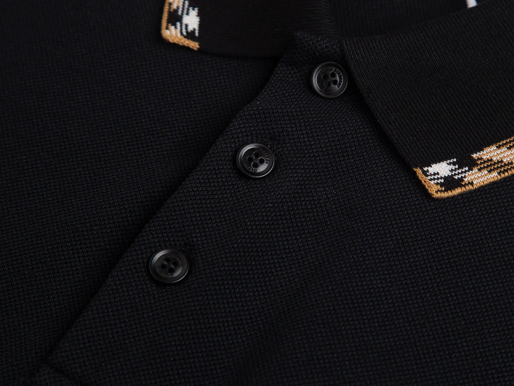 Check-Trim Cotton-Piqué Polo Shirt D12015817 — view 5