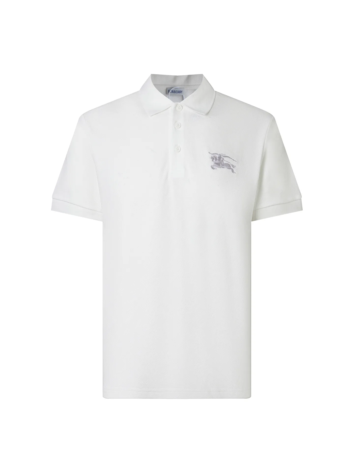 Embroidered Equestrian Knight Piqué Polo Shirt D12015822