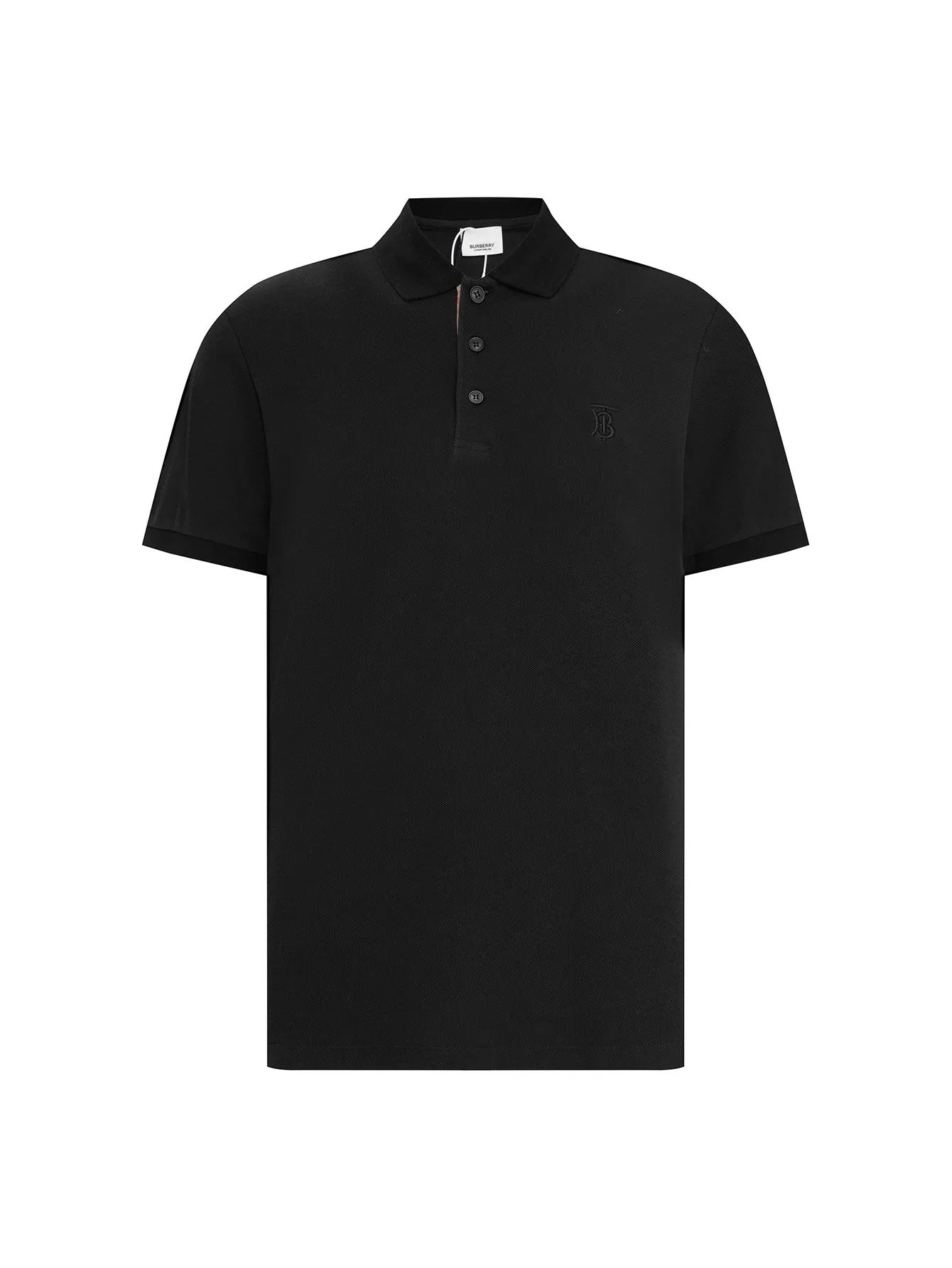 TB Monogram Embroidered Piqué Polo Shirt D12015934