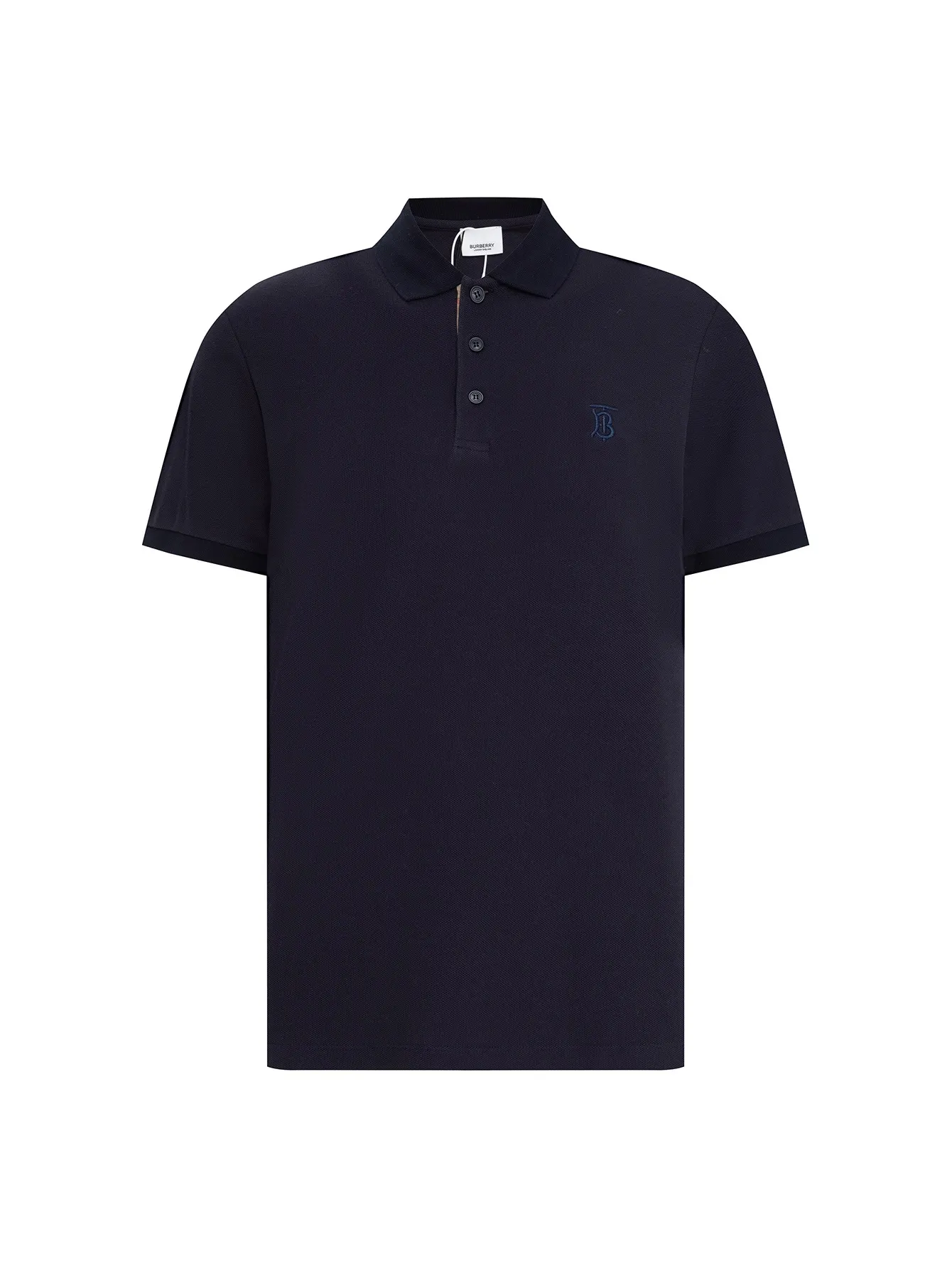 TB Monogram Embroidered Piqué Polo Shirt D12015935