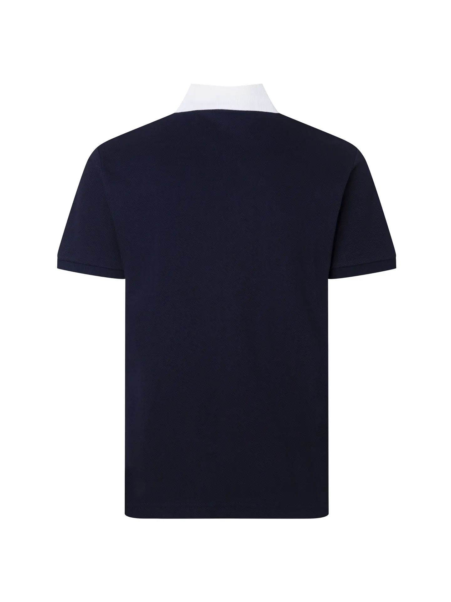 Contrast Collar Piqué Cotton Polo Shirt D12015757 — view 2