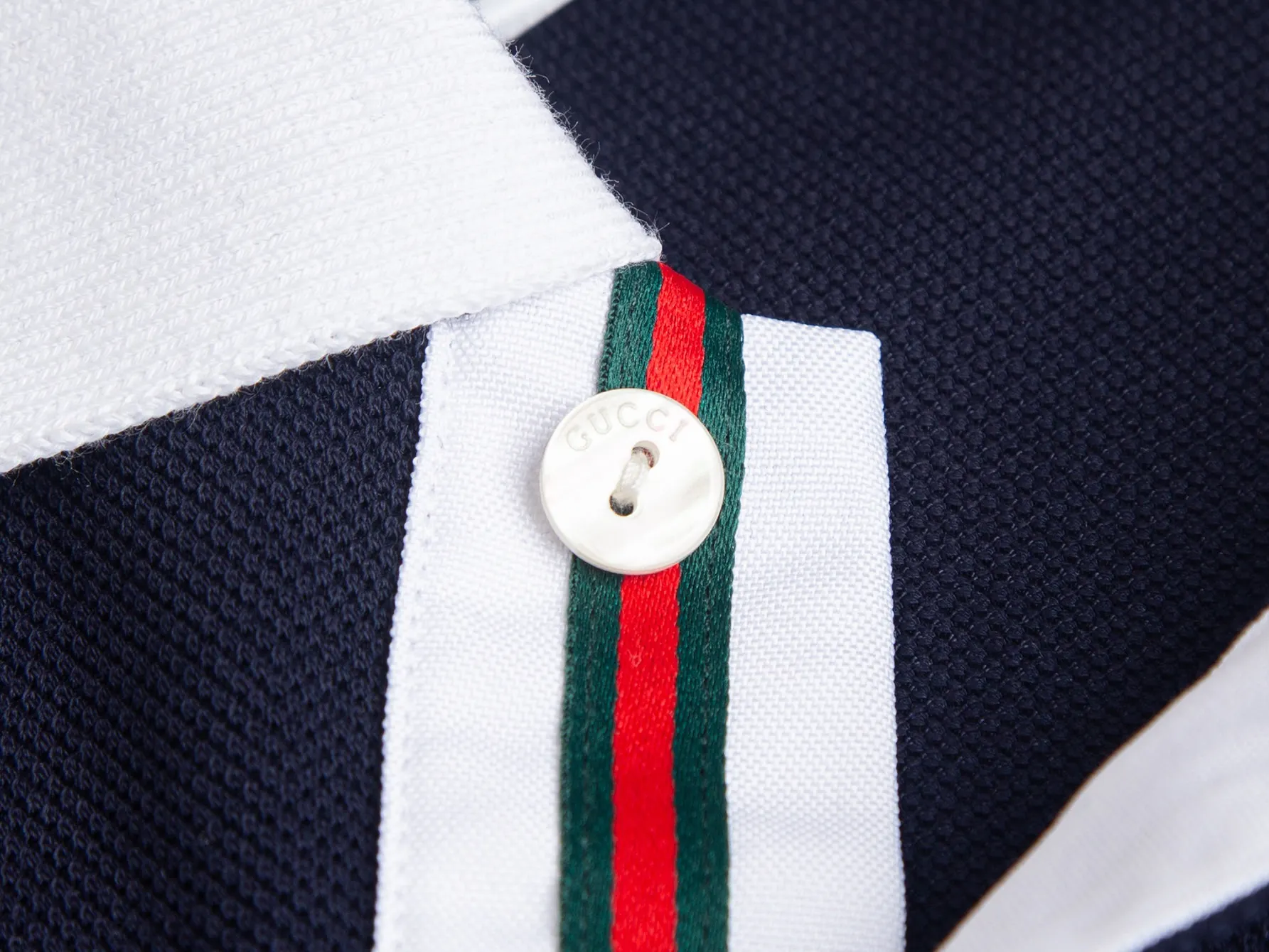 Contrast Collar Piqué Cotton Polo Shirt D12015757 — view 5
