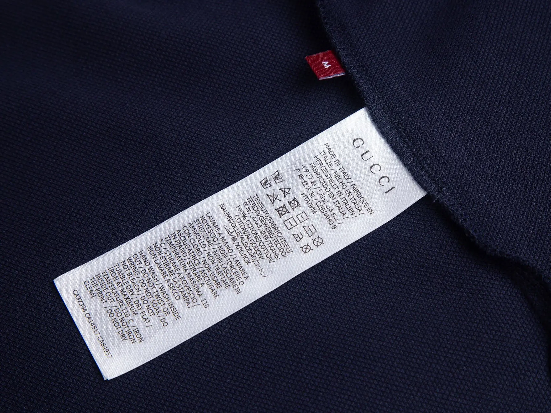 Contrast Collar Piqué Cotton Polo Shirt D12015757 — view 13