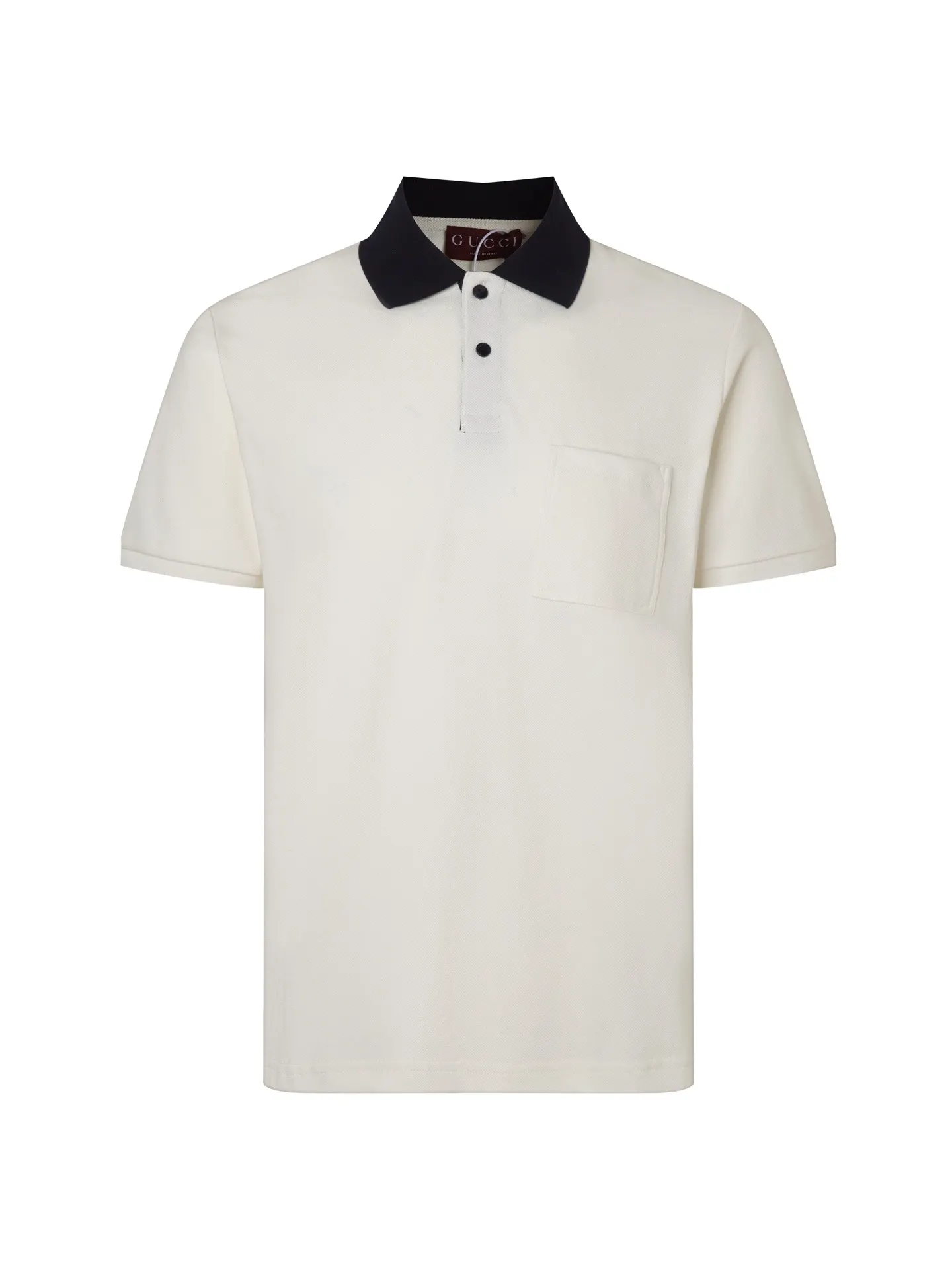 Contrast Collar Piqué Polo Shirt D12015758