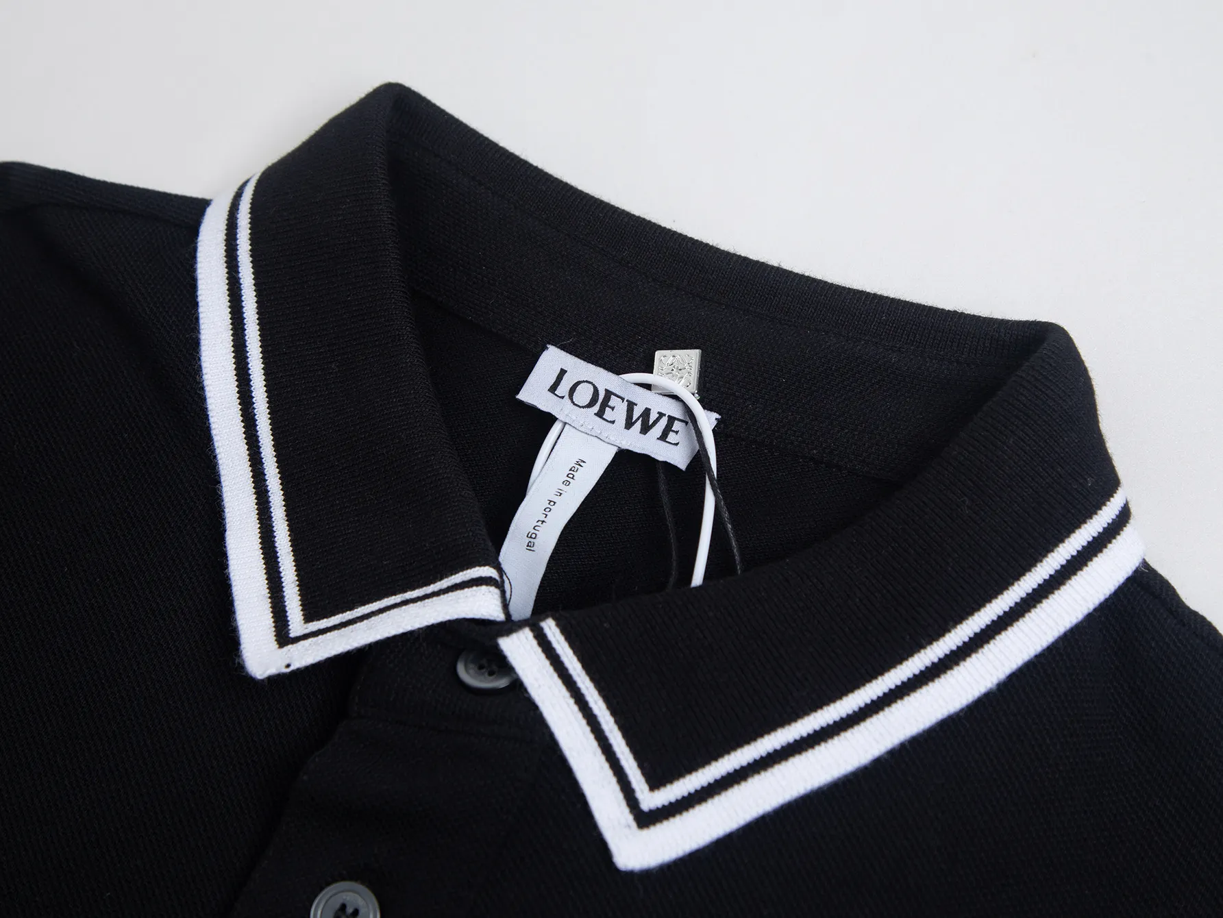 Anagram Embroidered Piqué Polo Shirt D12016016 — view 3