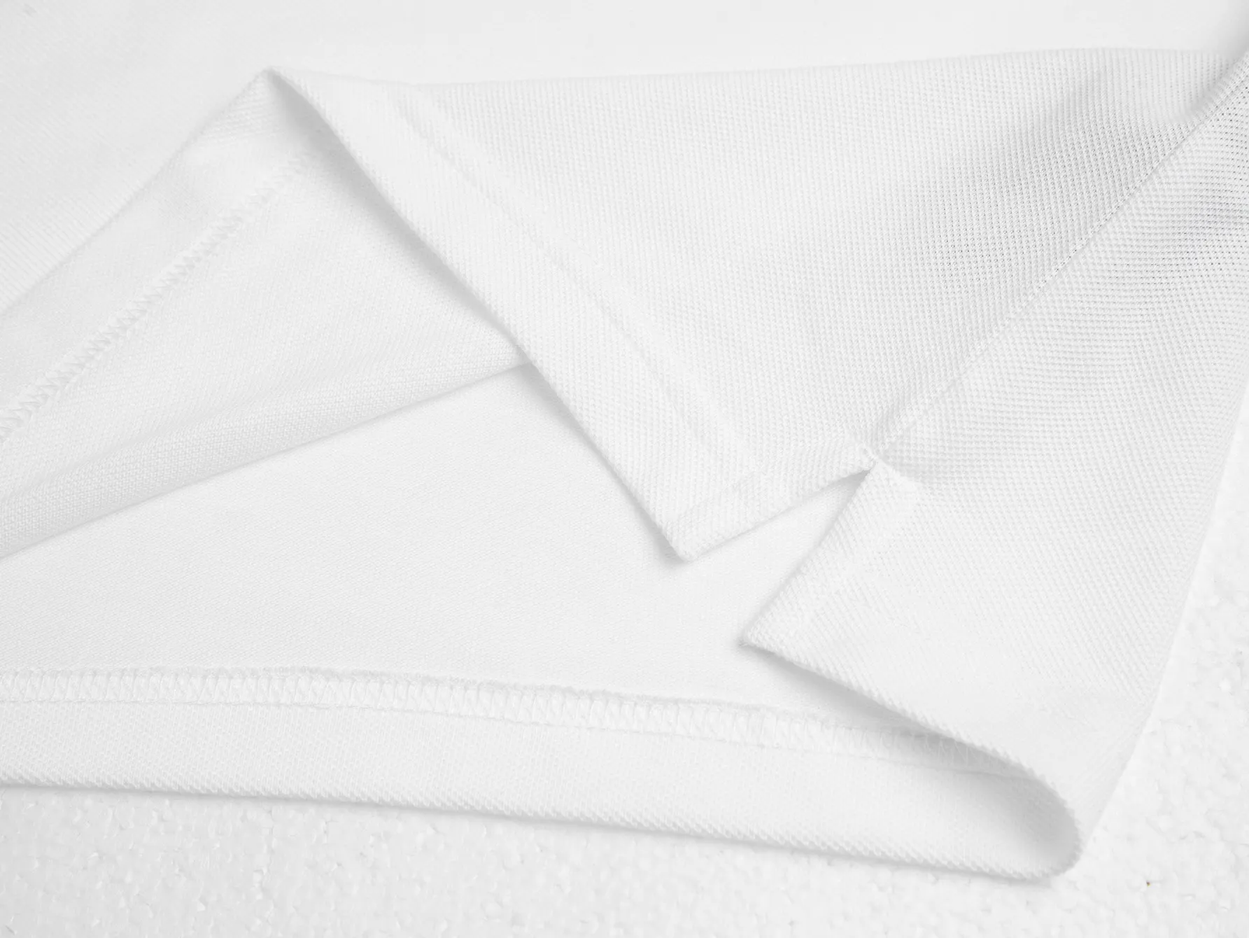 Triangle Logo Piqué Cotton Polo Shirt D12015884 — view 11