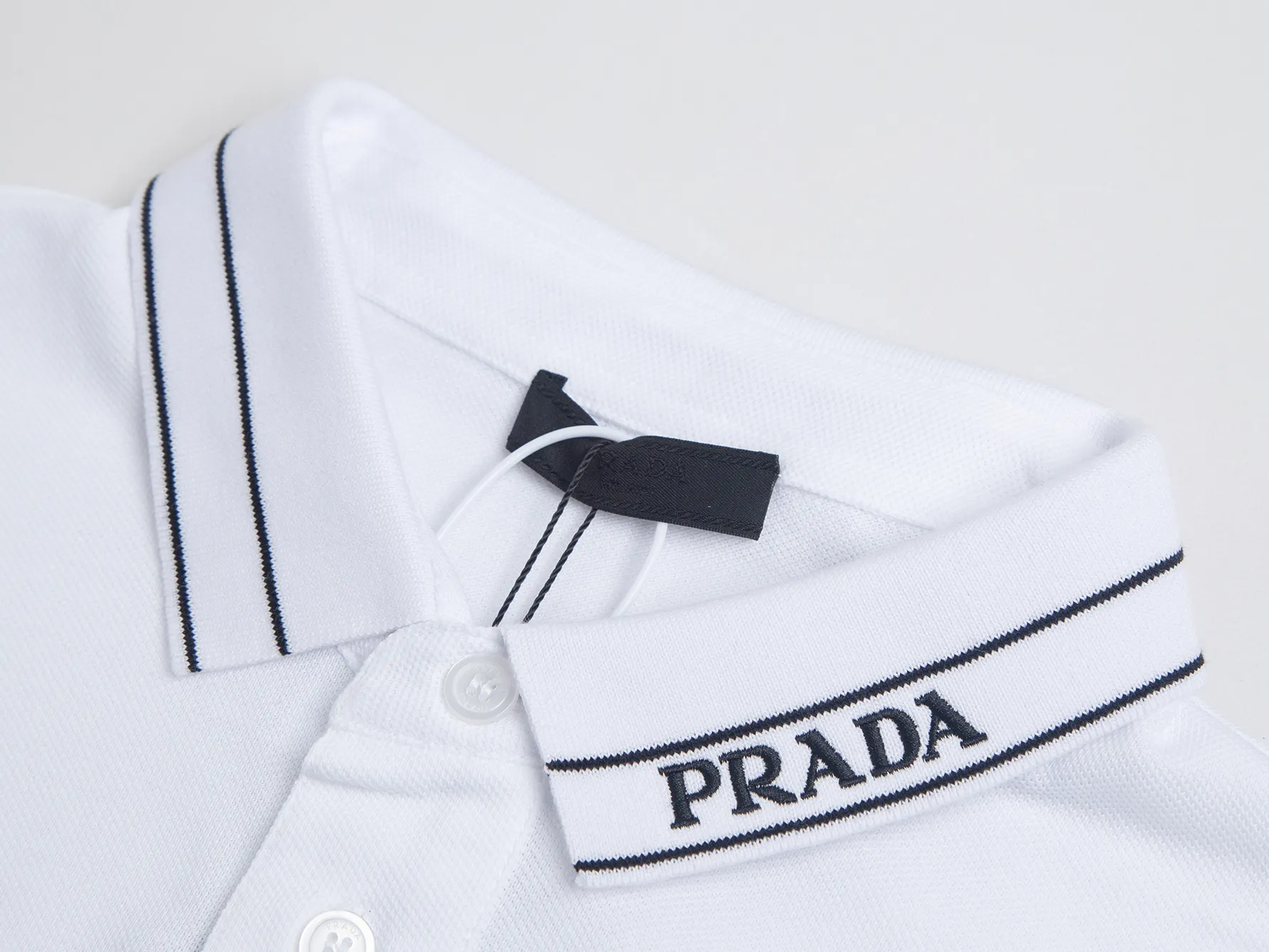 Logo-Embroidered Piqué Cotton Polo Shirt D12016014 — view 3