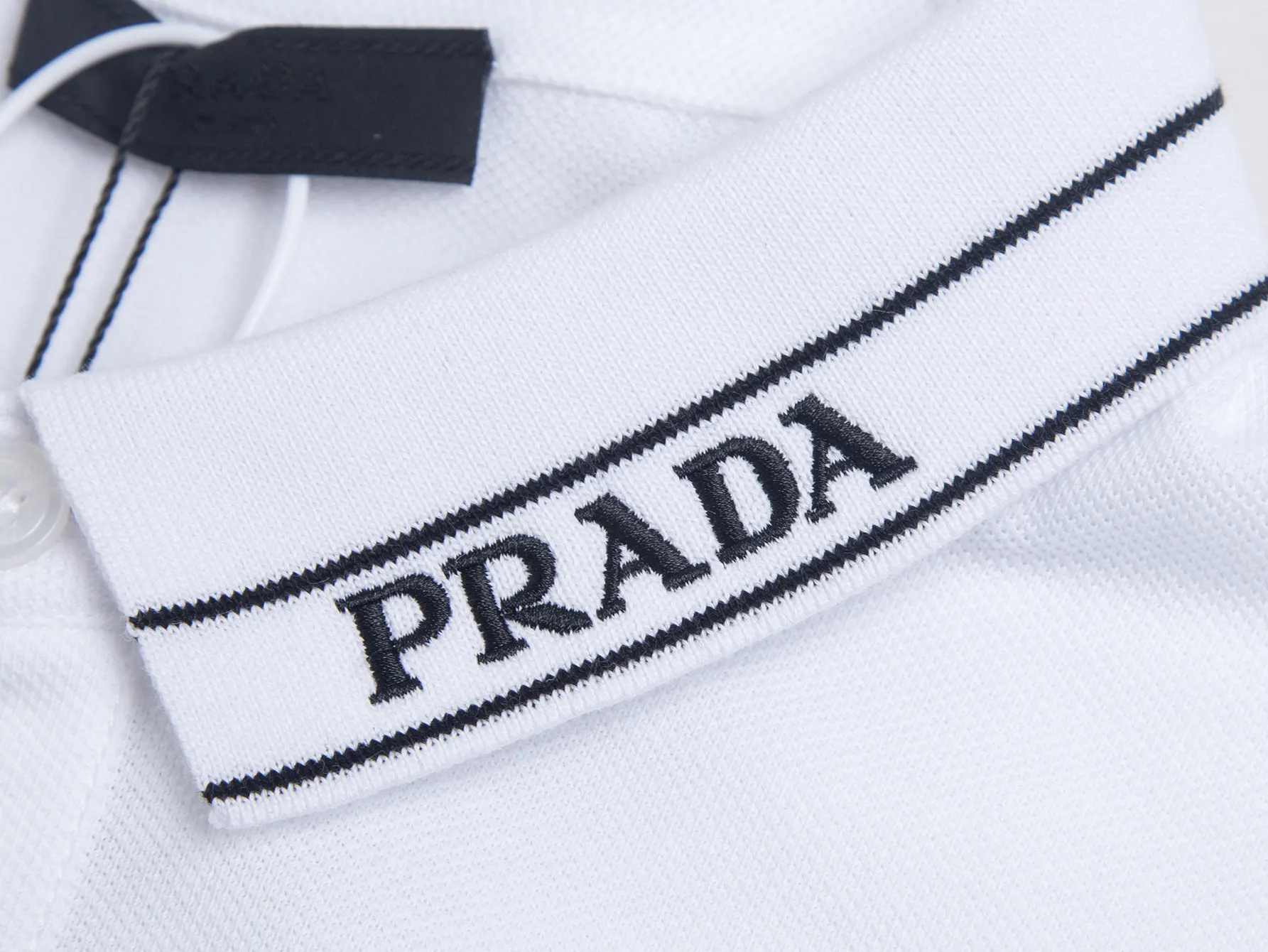Logo-Embroidered Piqué Cotton Polo Shirt D12016014 — view 4
