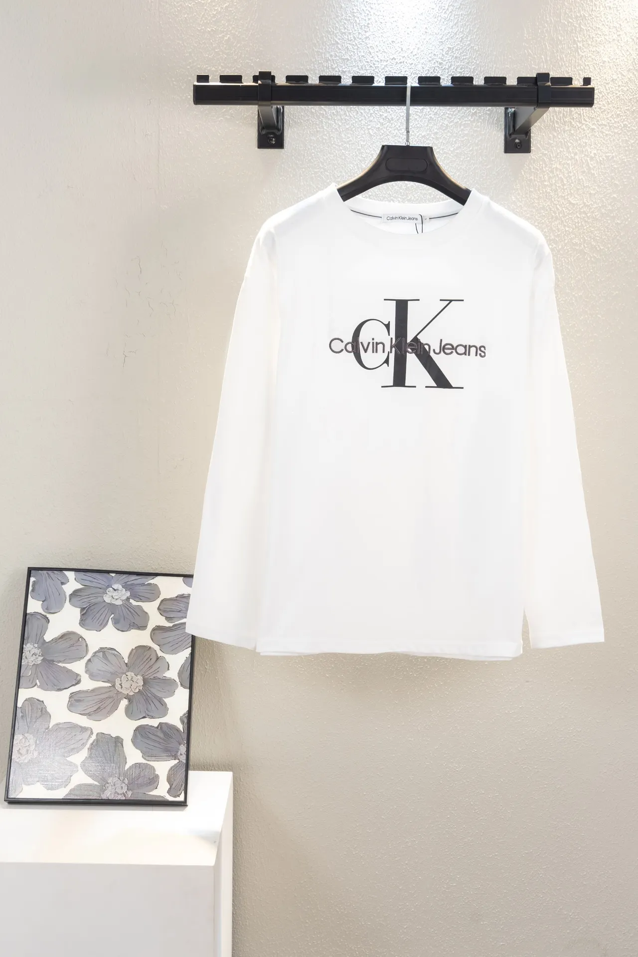 Logo Embroidery Long-Sleeve T-Shirt D12312236