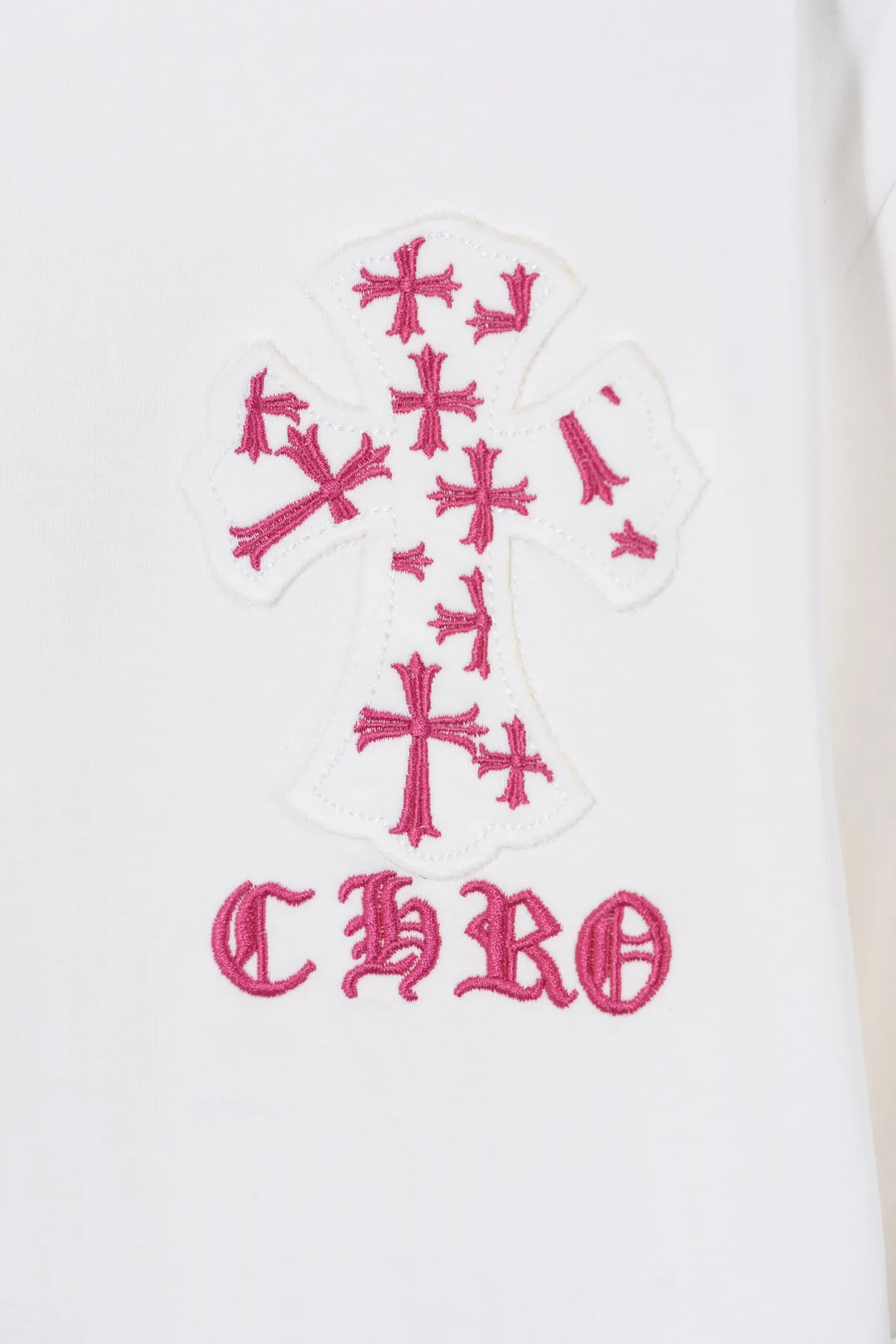 Cross Patch Embroidered Cotton T-Shirt D12512204 — view 4