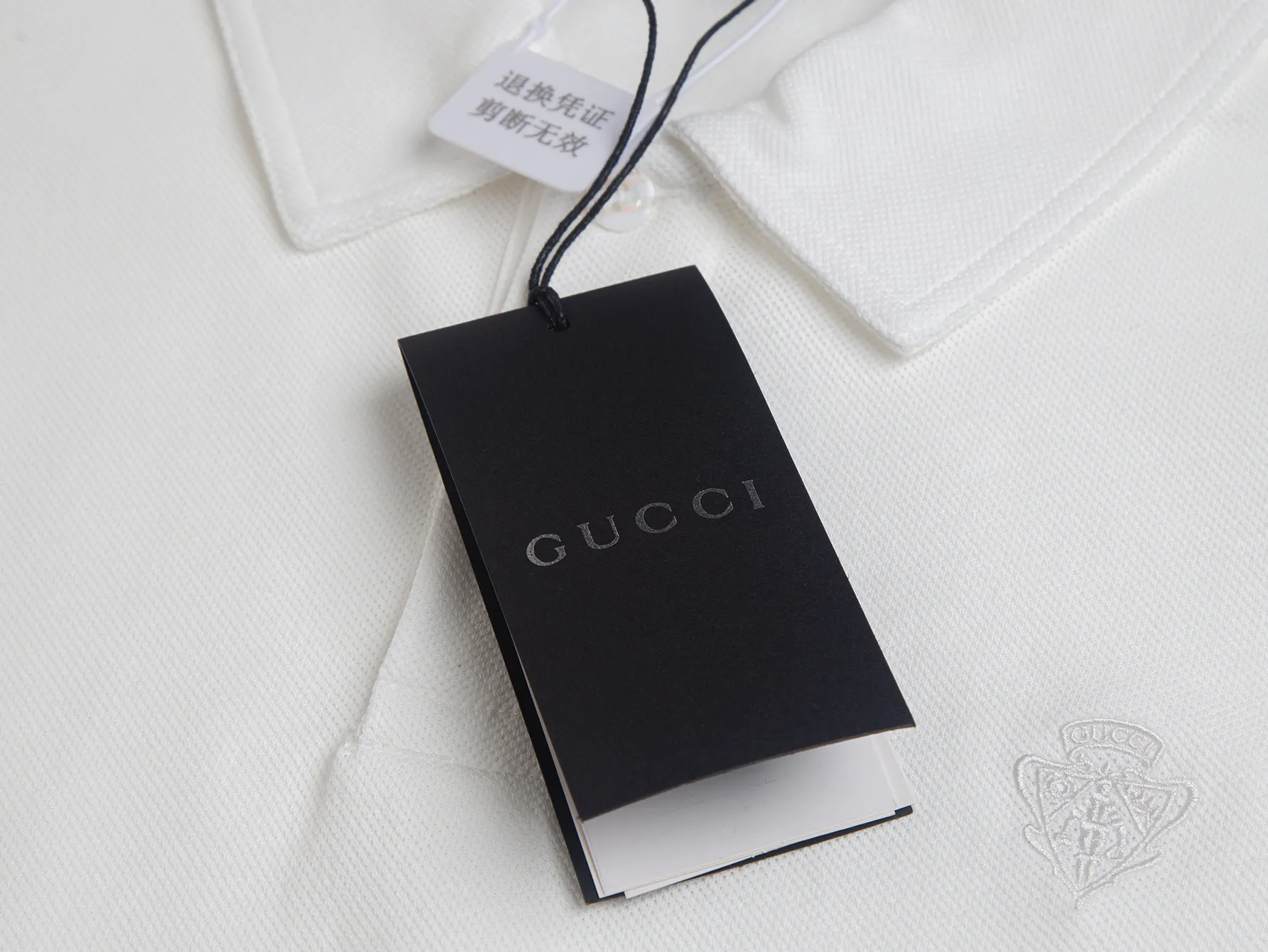 Embroidered Cotton-Pique Polo Shirt D12515888 — view 5