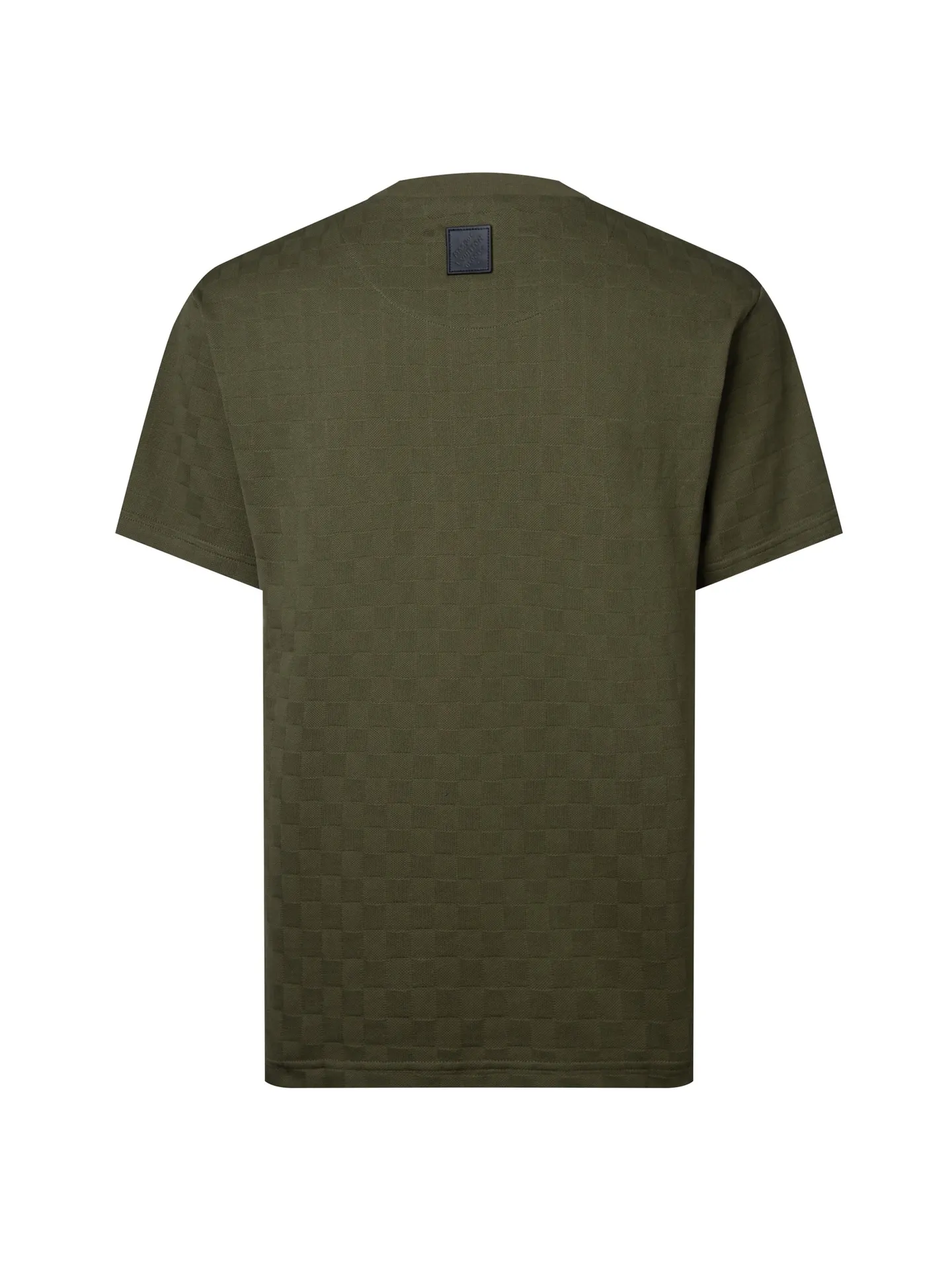 Pearl-Embellished Damier Cotton T-Shirt D12515943 — view 2
