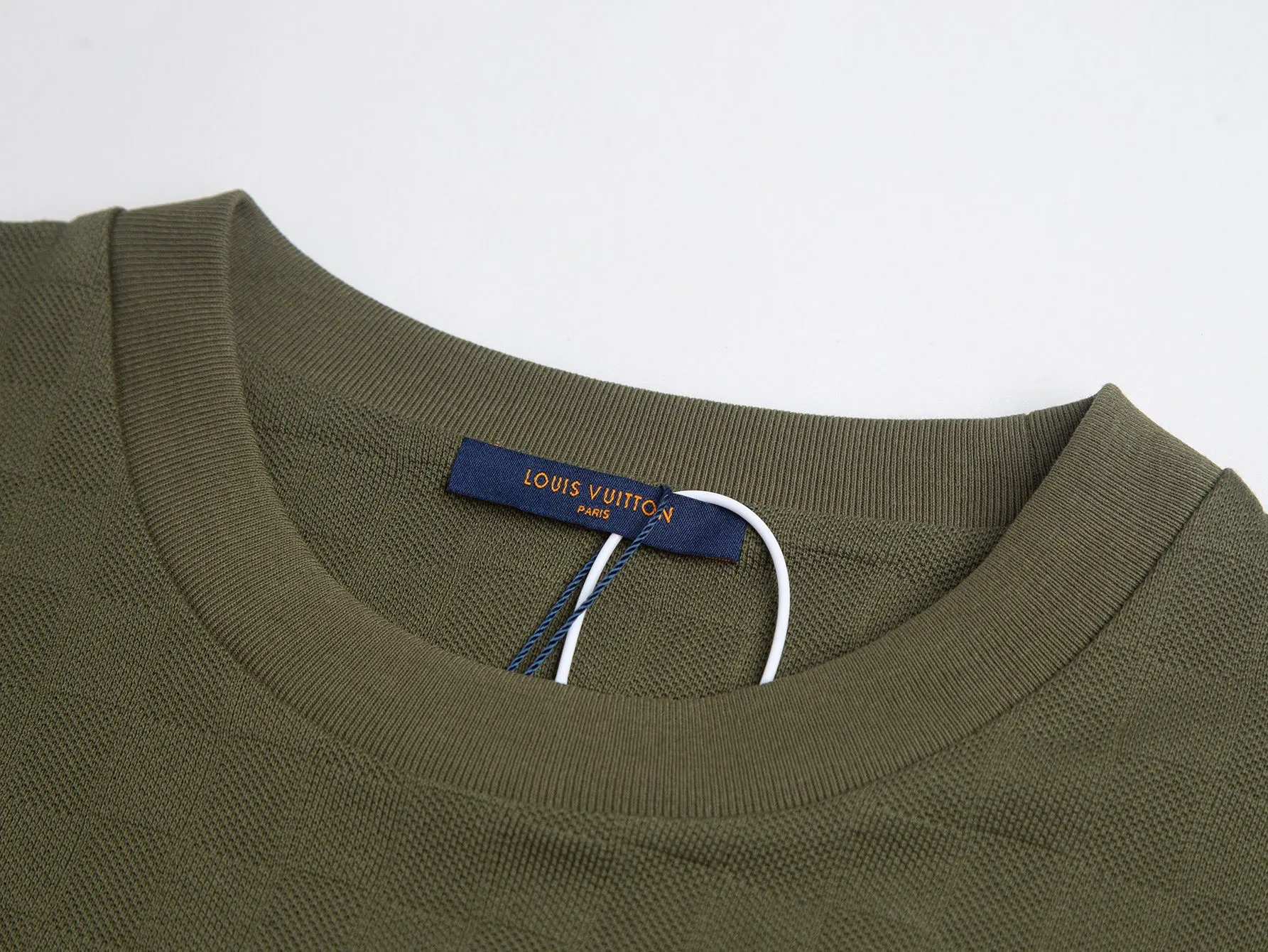 Pearl-Embellished Damier Cotton T-Shirt D12515943 — view 7