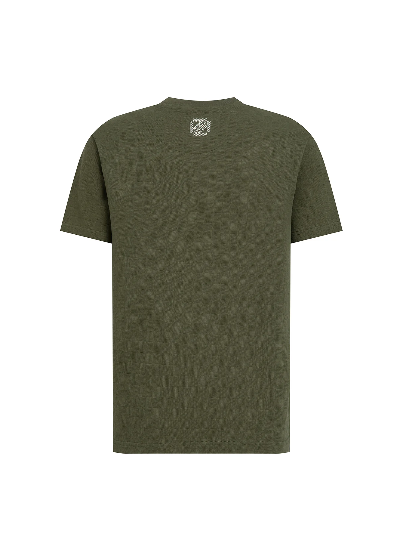 Embroidered Damier Piqué Cotton T-Shirt D12516105 — view 2