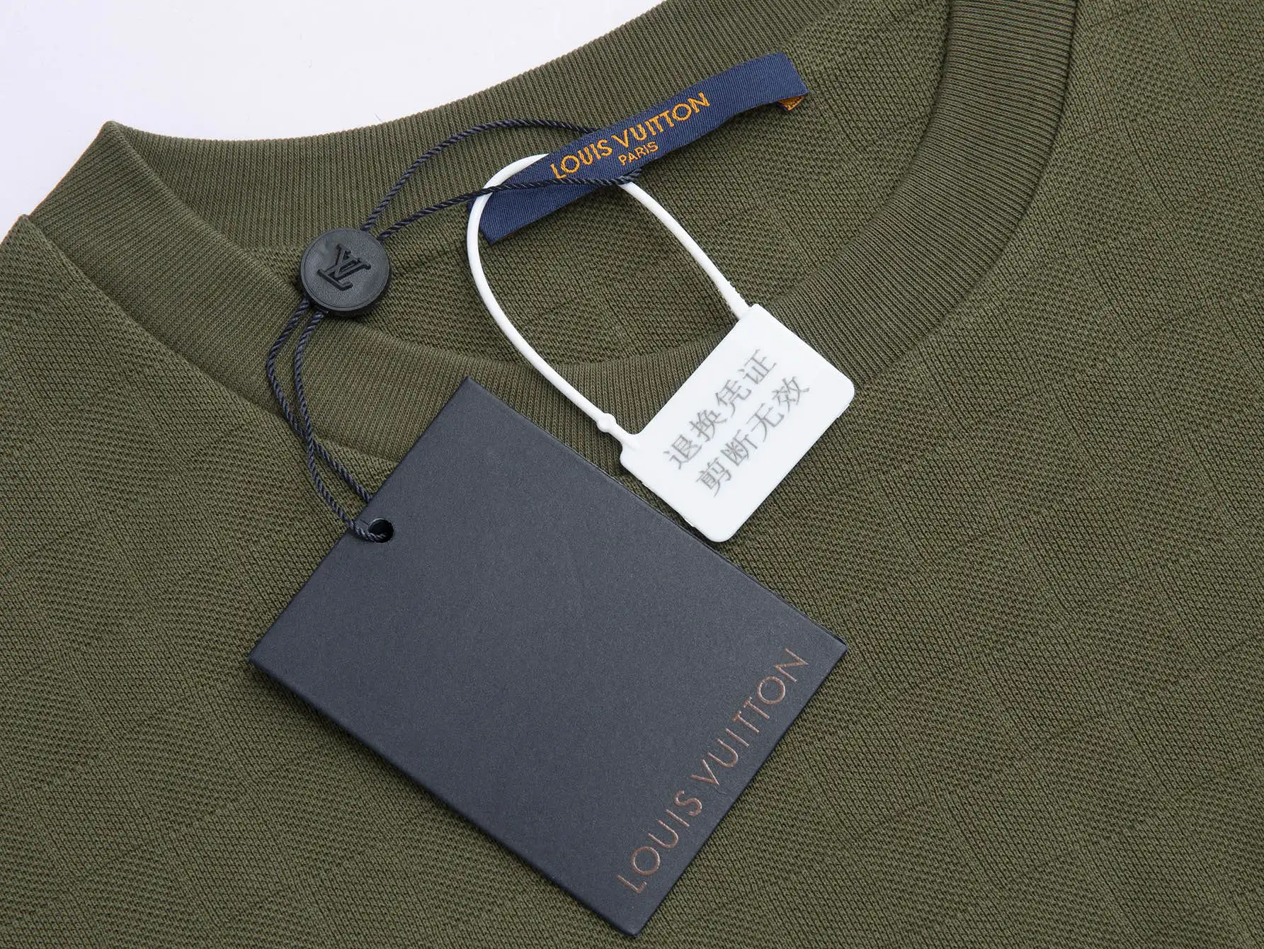 Embroidered Damier Piqué Cotton T-Shirt D12516105 — view 3