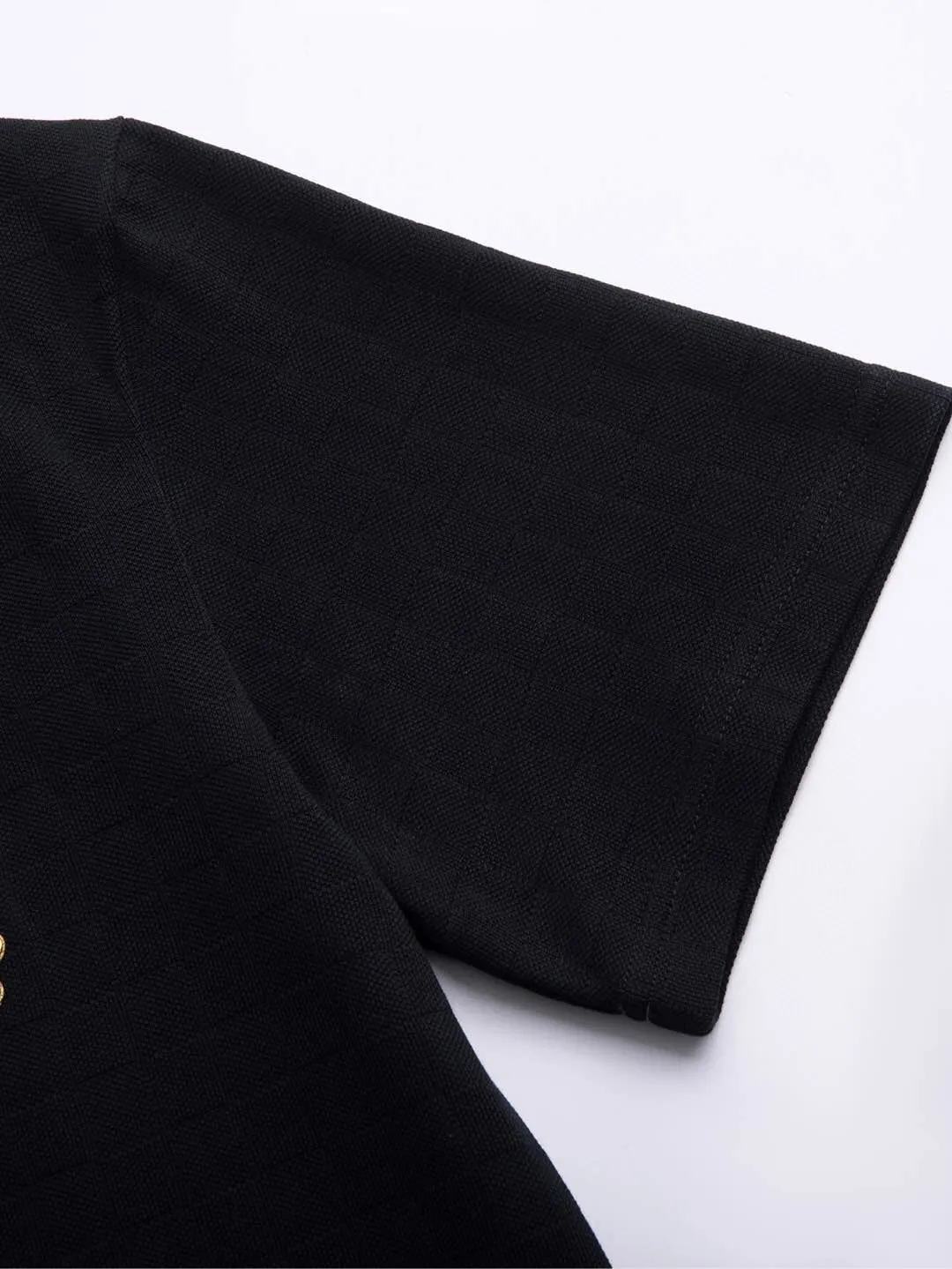 Embroidered Crest Cotton-Piqué T-Shirt D12516099 — view 7