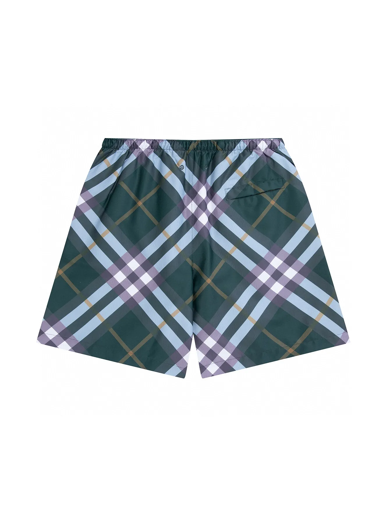 Check Print Twill Swim Shorts D12516122 — view 3