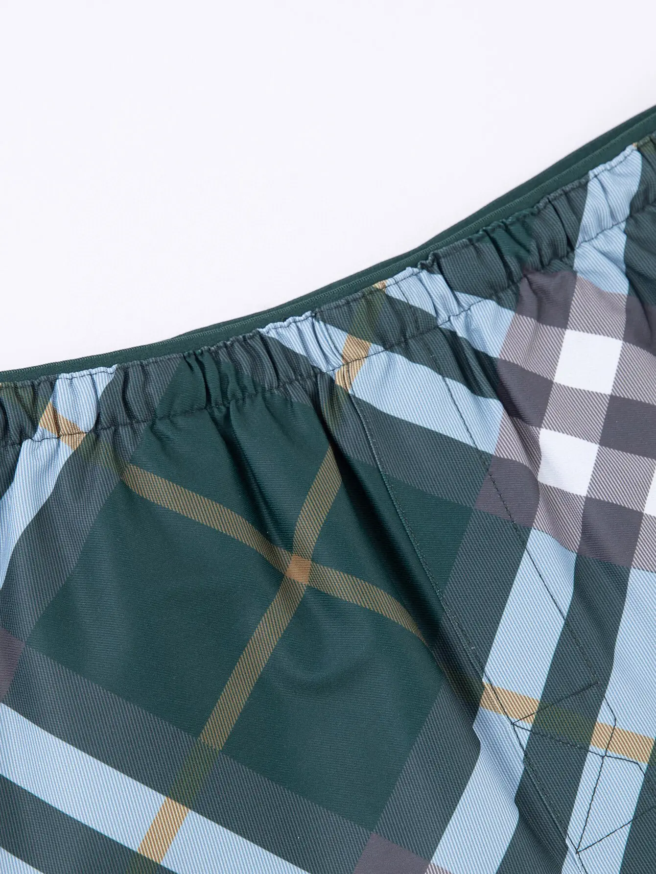 Check Print Twill Swim Shorts D12516122 — view 4