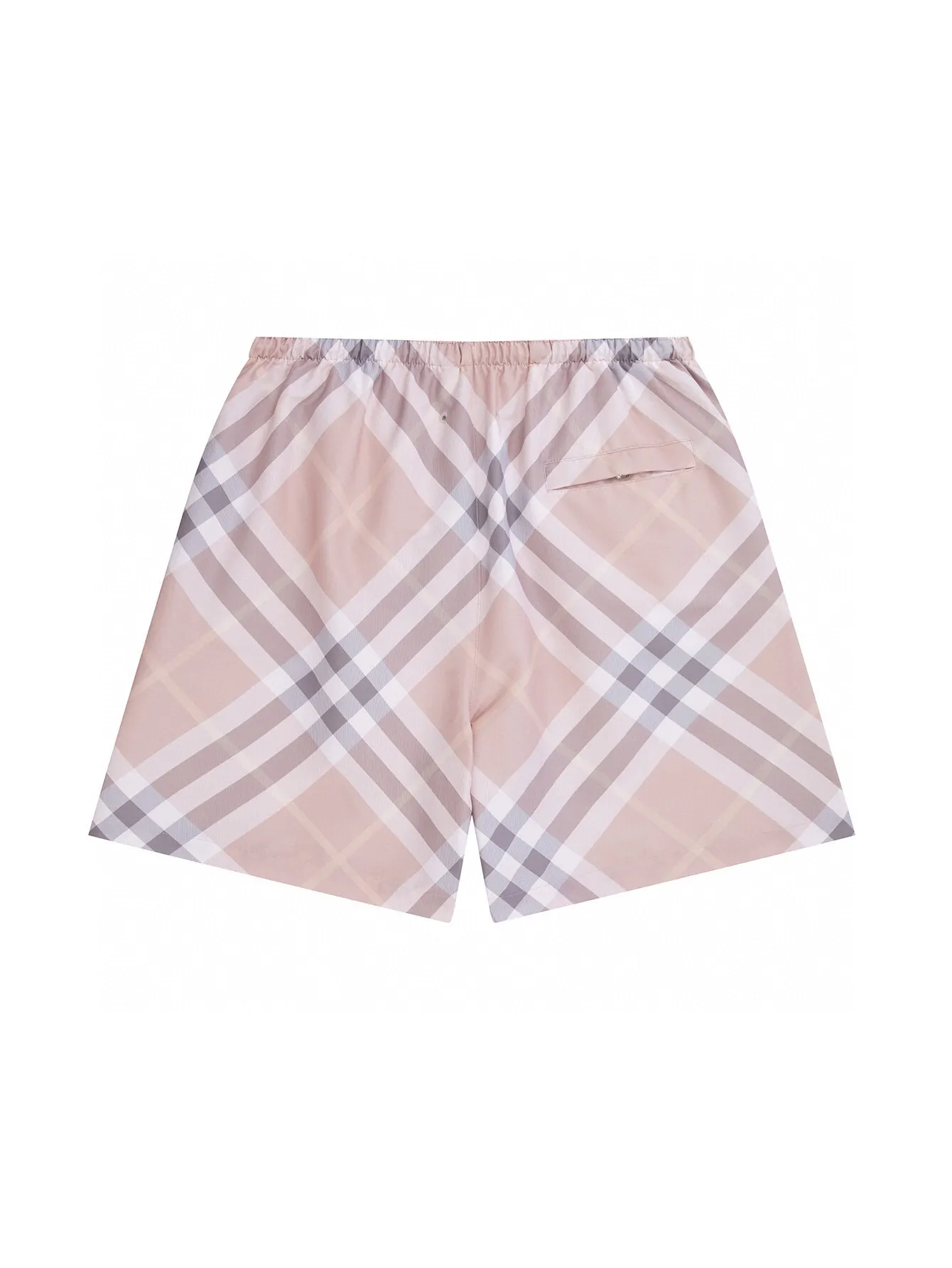 Check Print Twill Swim Shorts D12516123 — view 3