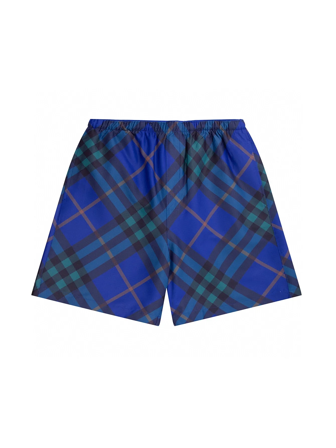 Check Print Twill Swim Shorts D12516121 — view 2