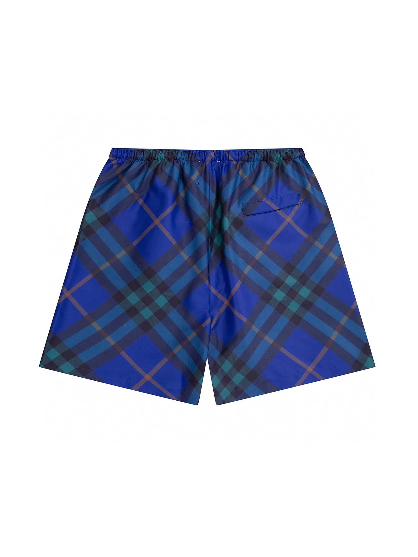 Check Print Twill Swim Shorts D12516121 — view 3