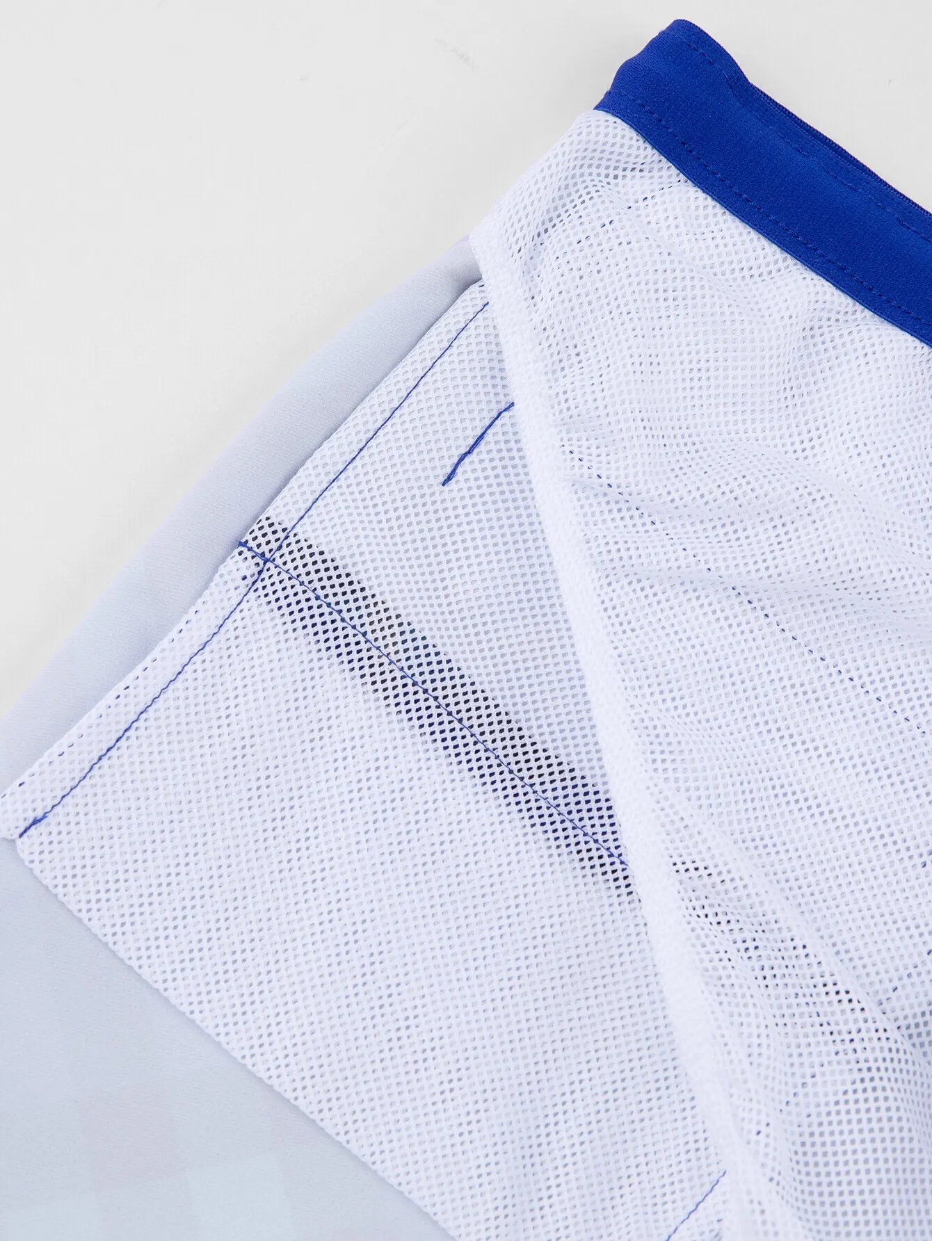 Check Print Twill Swim Shorts D12516121 — view 15