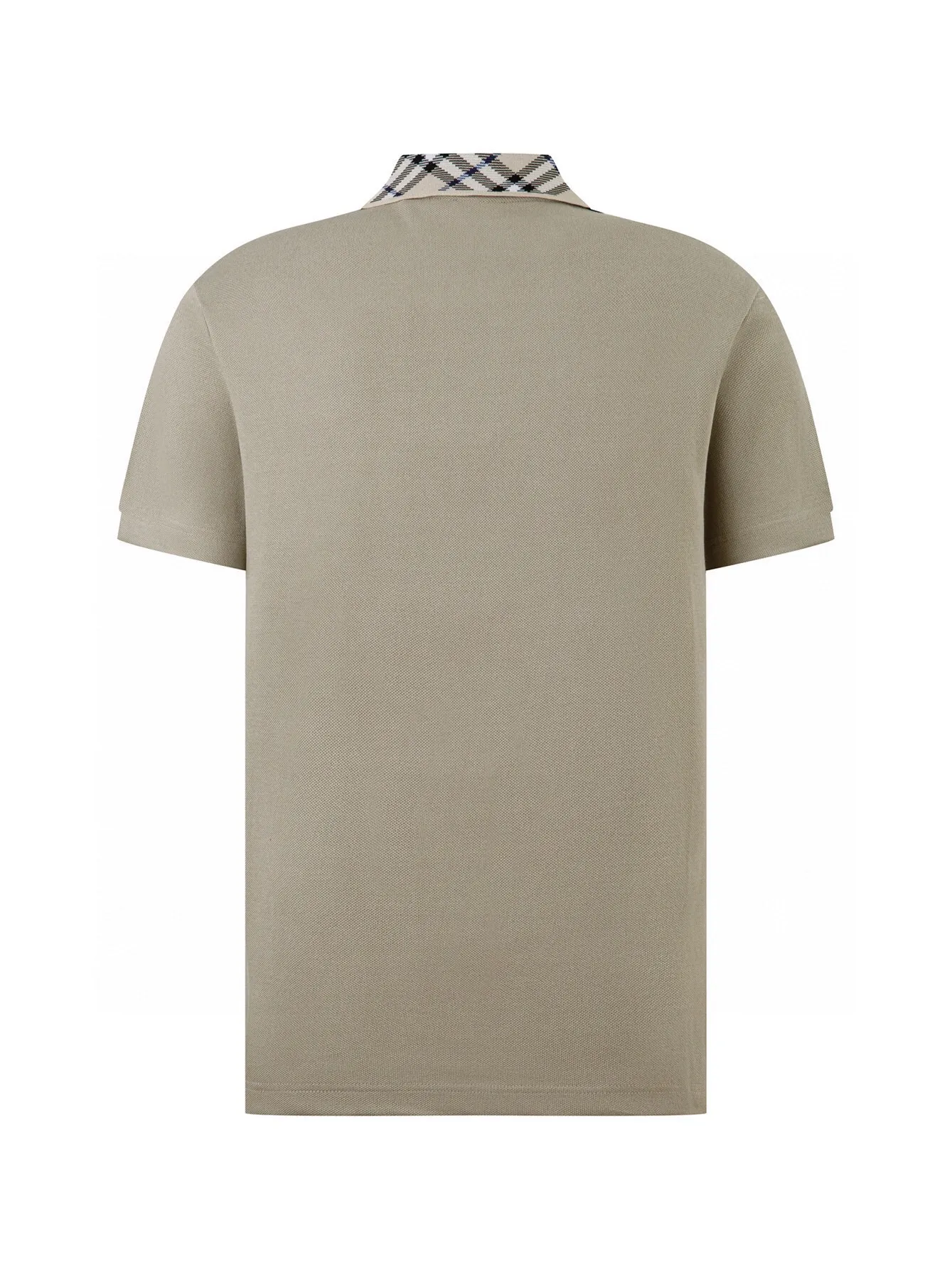 Check-Trim Cotton-Blend Piqué Polo Shirt D12515948 — view 2