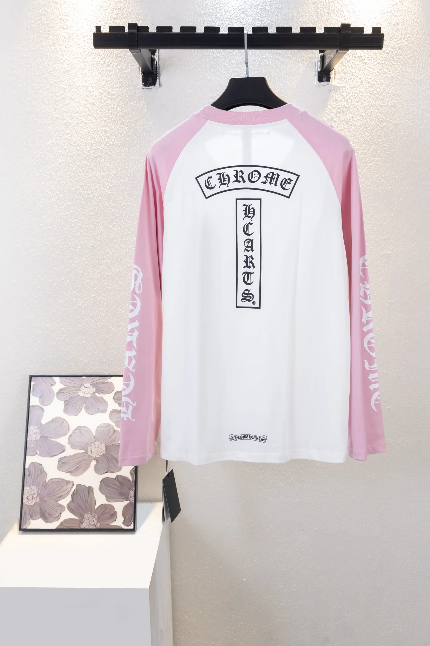 Logo Print Raglan Long-Sleeve T-Shirt D12812265 — view 2