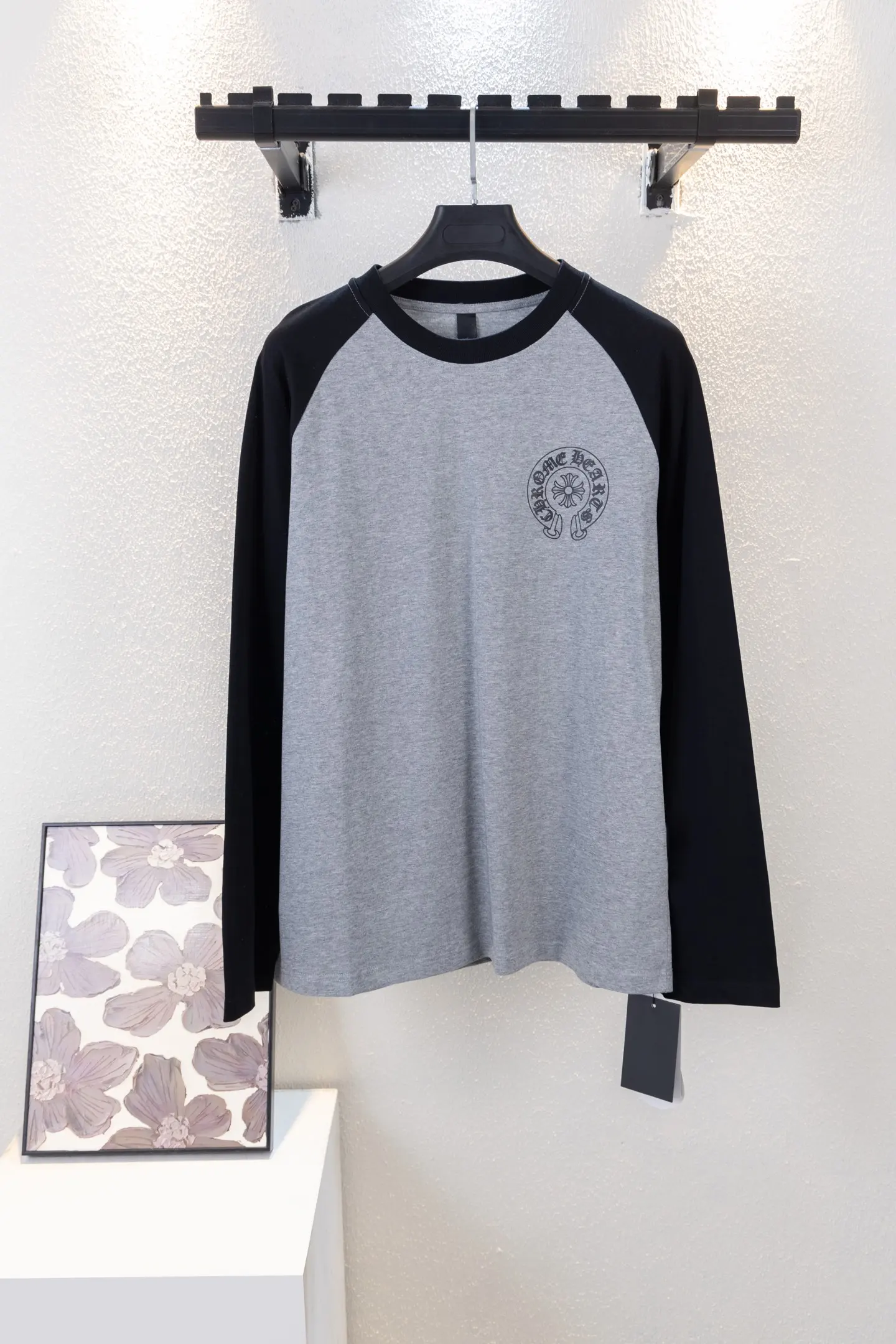 Logo Print Raglan Long-Sleeve T-Shirt D12812260