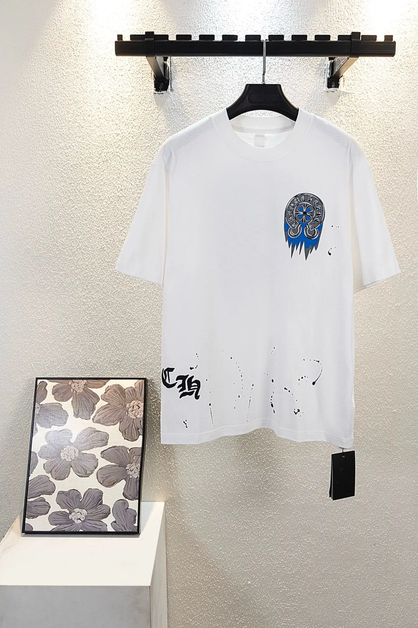Horseshoe Logo Graphic Cotton T-Shirt D12811132