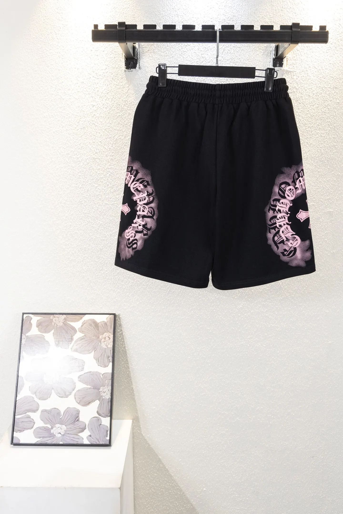 Embroidered Logo Cotton Jersey Shorts D12811158 — view 2