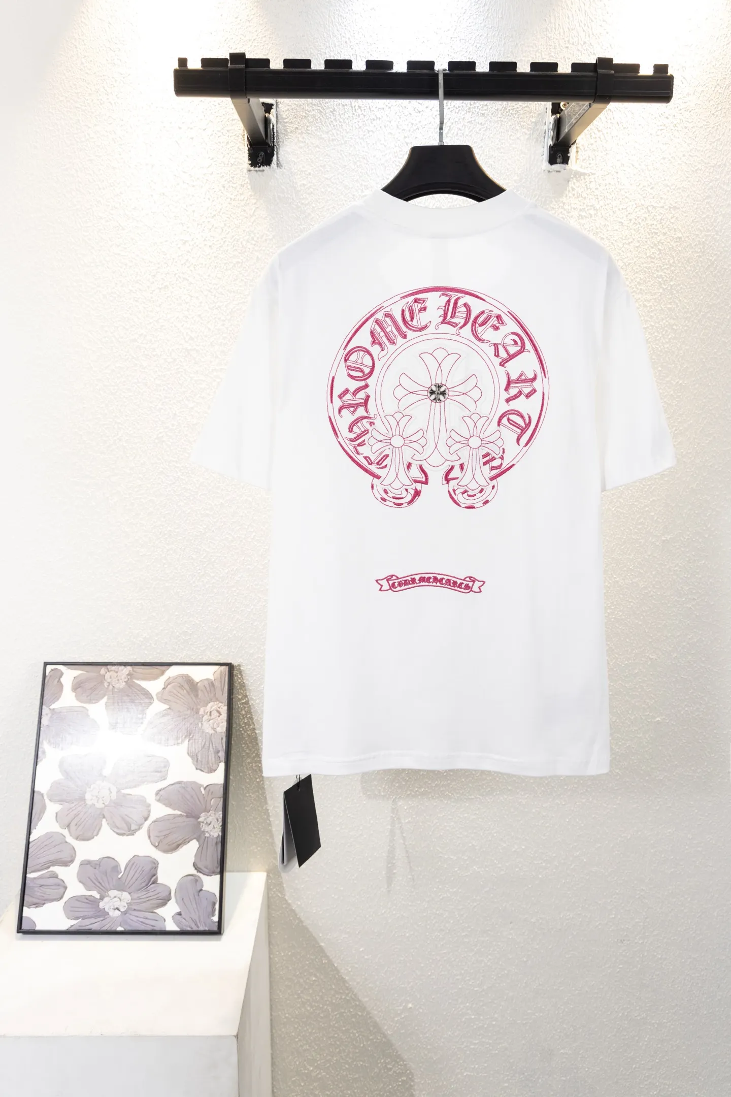 Embroidered Horseshoe Logo Cotton T-Shirt D12812214 — view 2