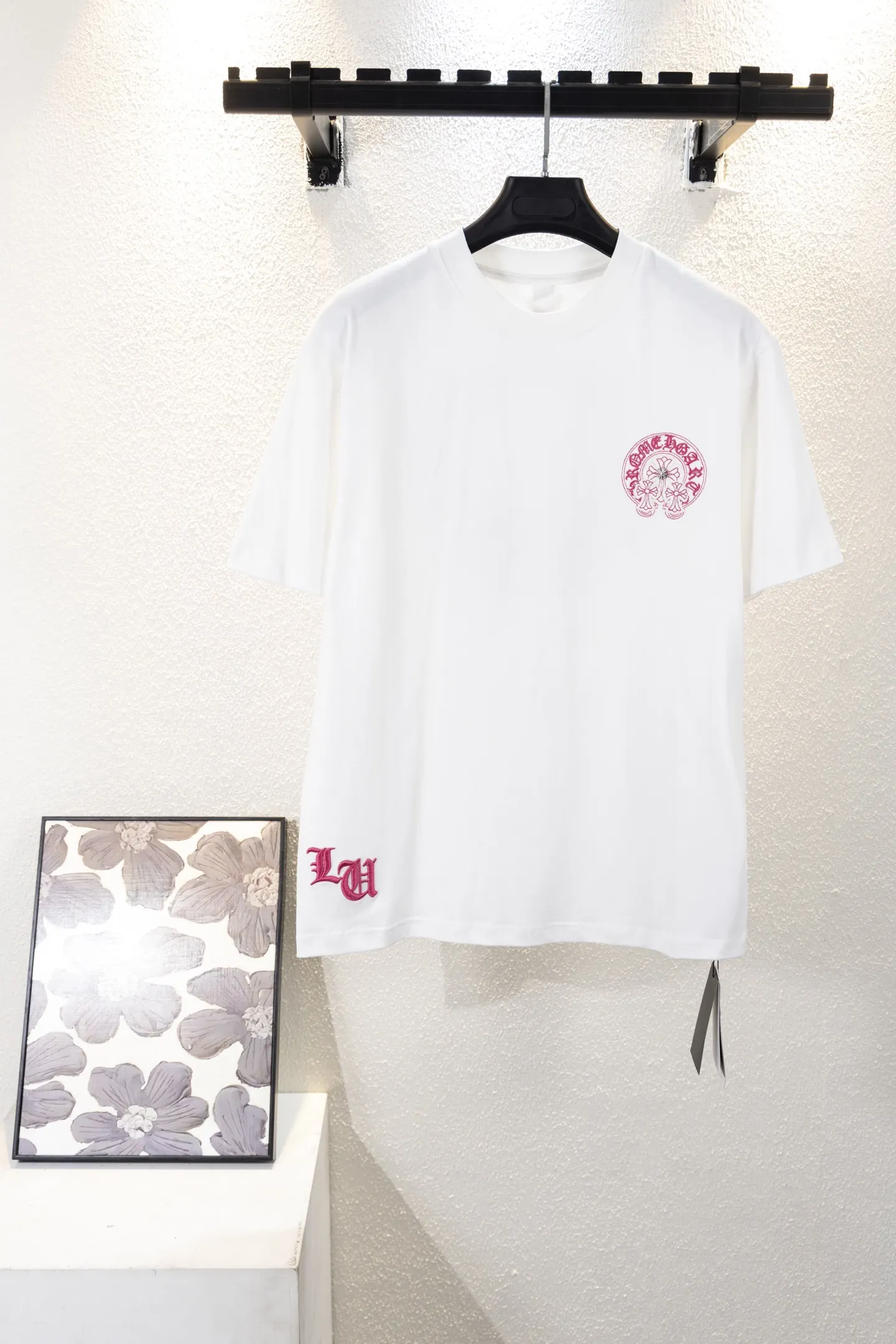 Horseshoe Logo Embroidered Cotton T-Shirt D12811154