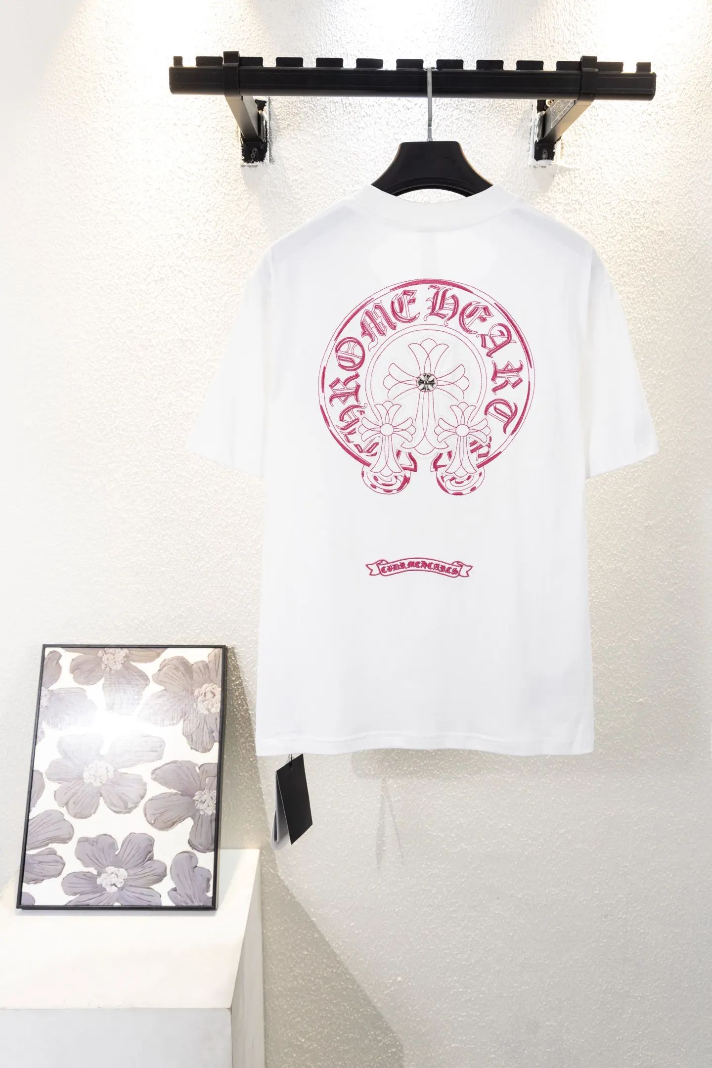 Horseshoe Logo Embroidered Cotton T-Shirt D12811154 — view 2