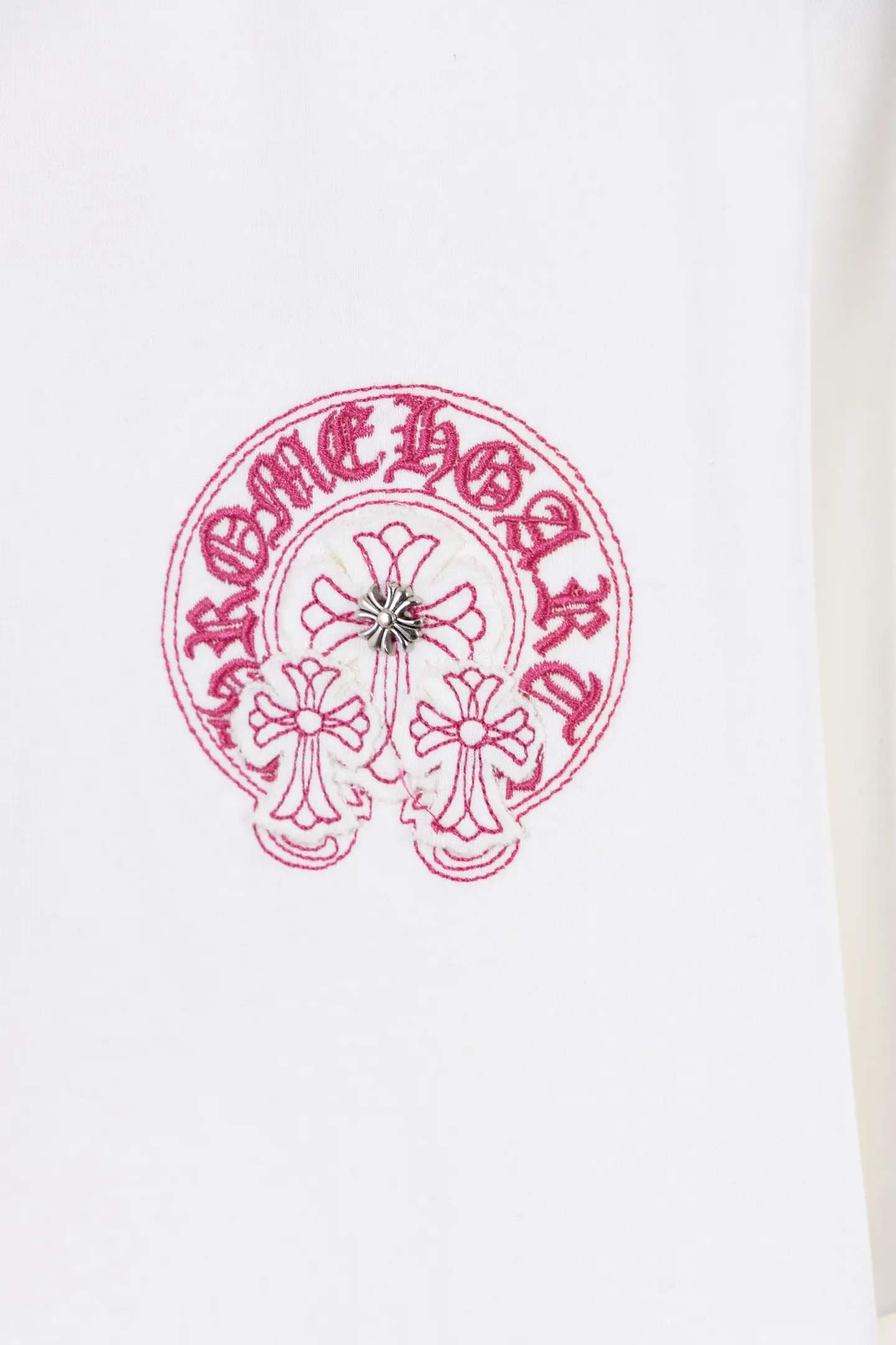 Horseshoe Logo Embroidered Cotton T-Shirt D12811154 — view 4