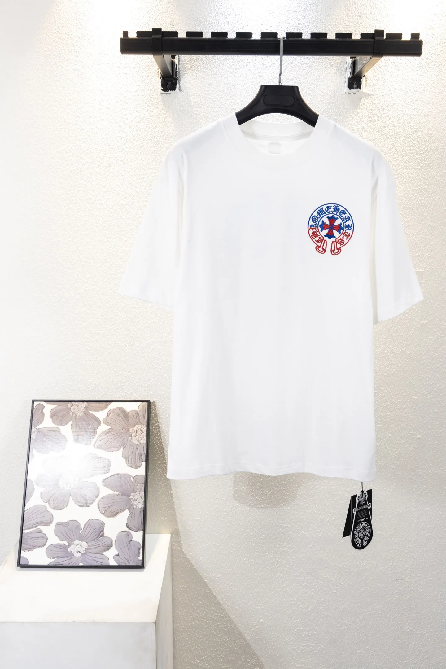 Horseshoe Logo Embroidered Cotton T-Shirt D12811148