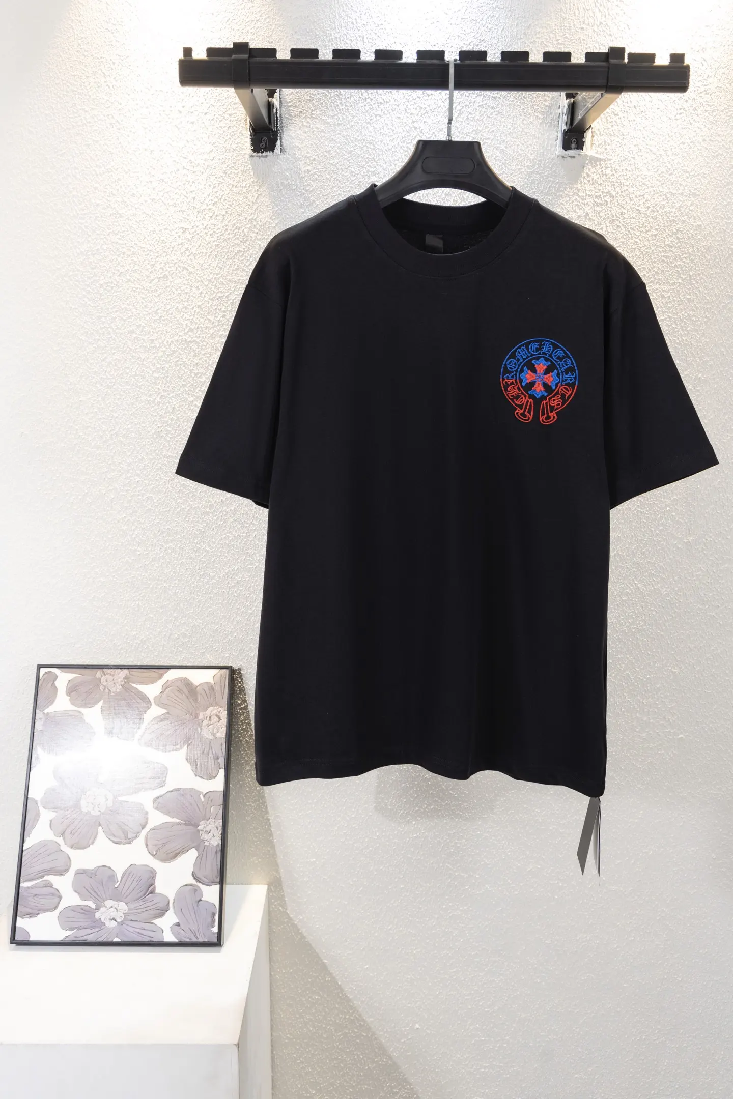 Horseshoe Logo Embroidered Cotton T-Shirt D12812211
