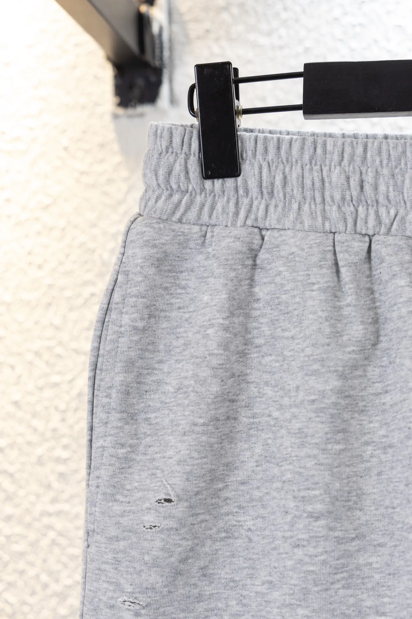 Flame Logo Distressed Cotton Shorts D12812210 — view 6