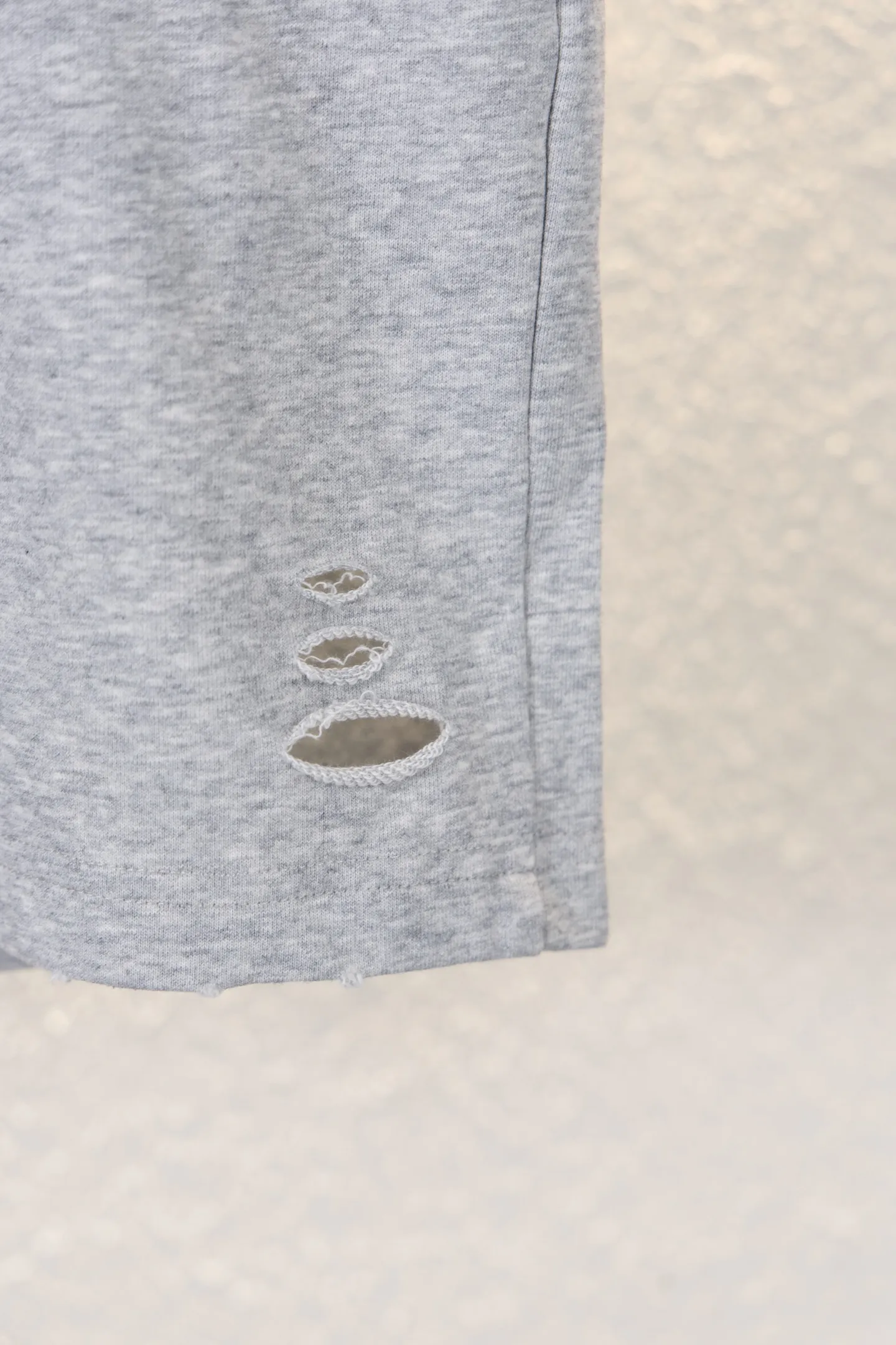 Flame Logo Distressed Cotton Shorts D12812210 — view 7