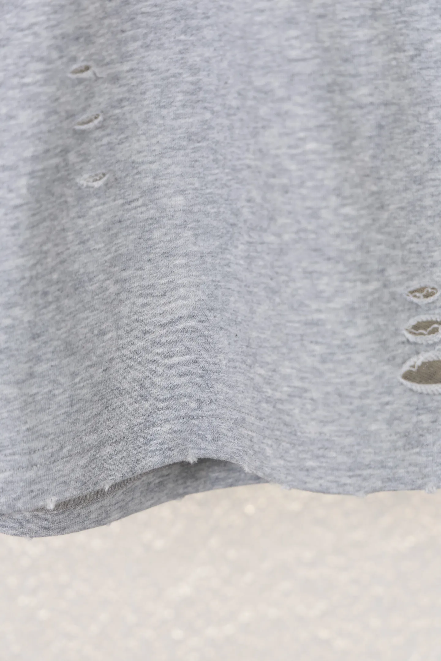 Flame Logo Distressed Cotton Shorts D12812210 — view 8