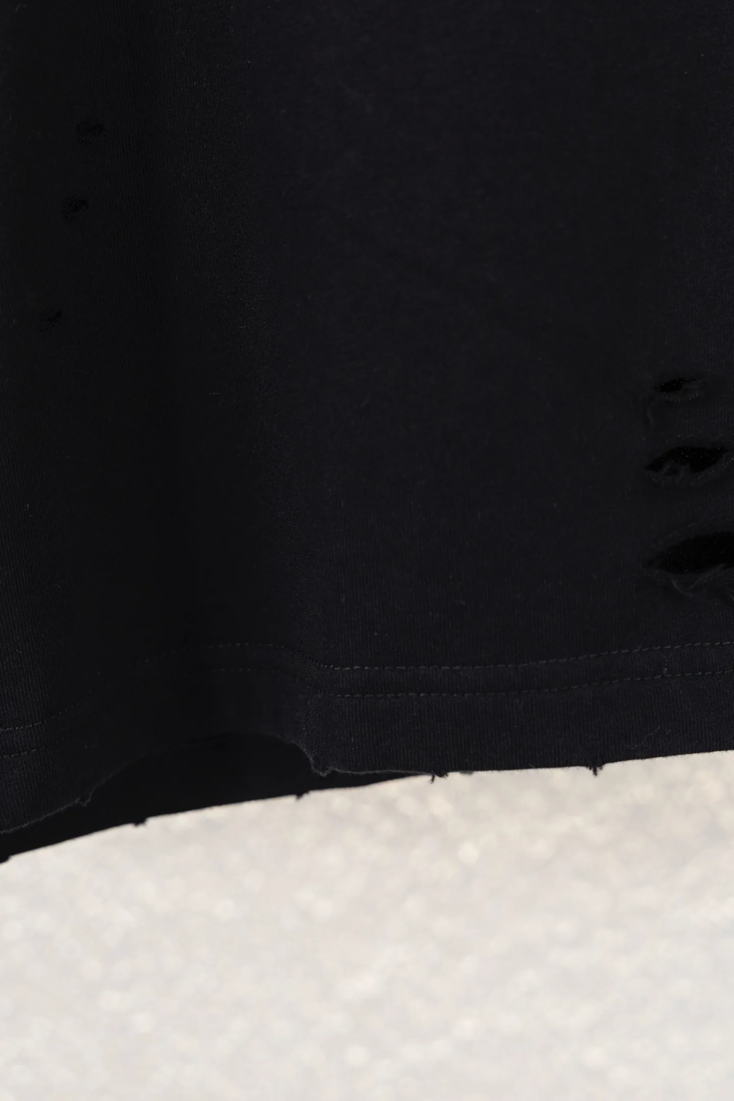 Flame Logo Distressed Cotton Shorts D12812209 — view 7